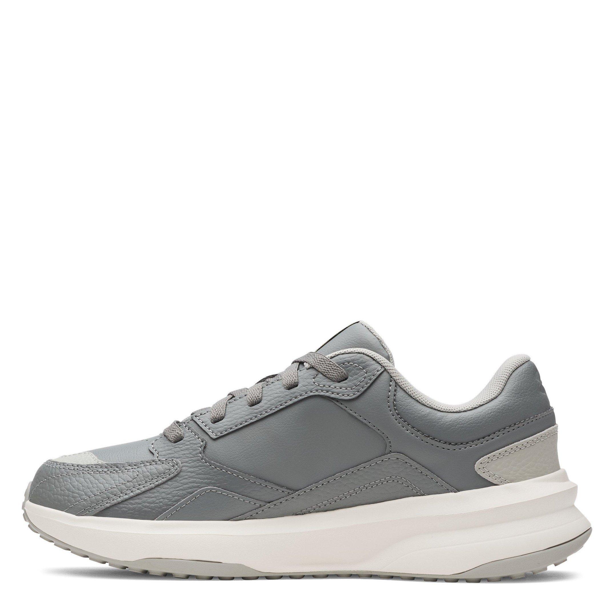 Grn/Wht/Tita - Under Armour - Men's Edge Leather Low-Top Trainers - 2