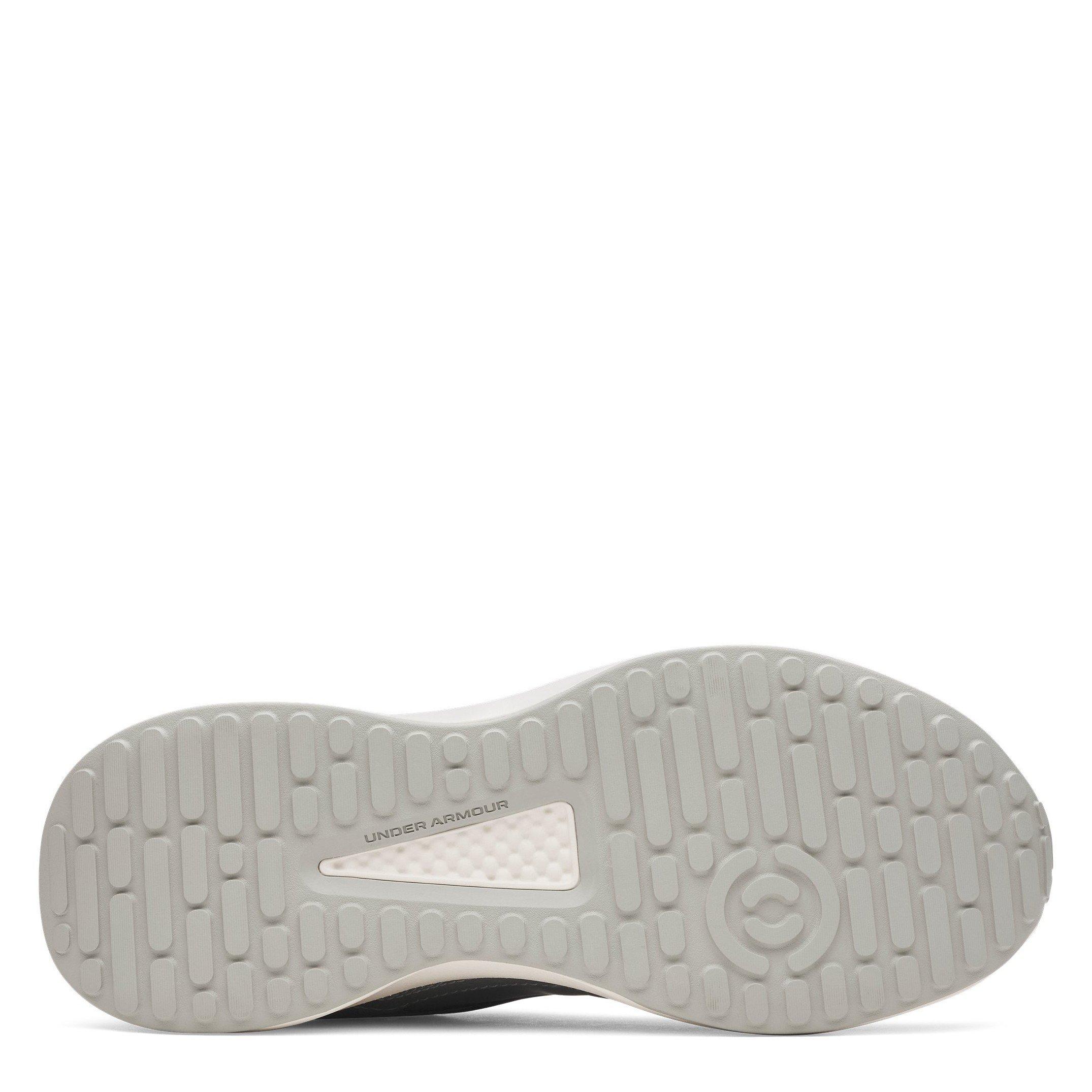 Grn/Wht/Tita - Under Armour - Men's Edge Leather Low-Top Trainers - 3