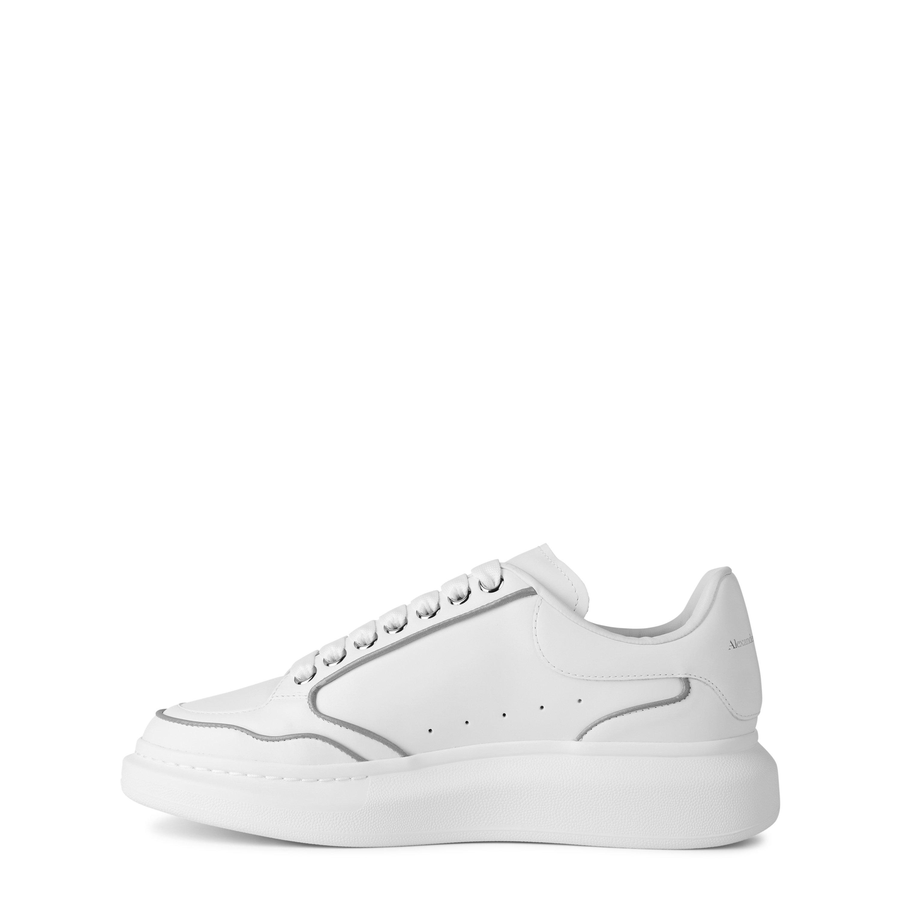 White/Silver - Alexander McQueen - Oversized Sneakers - 3