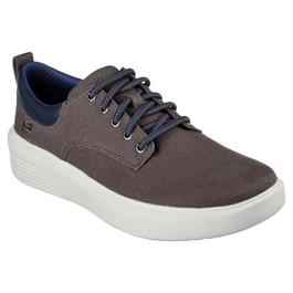 Skechers Skechers Round Toe Canvas Bungee Slilp On Low-Top Trainers Mens