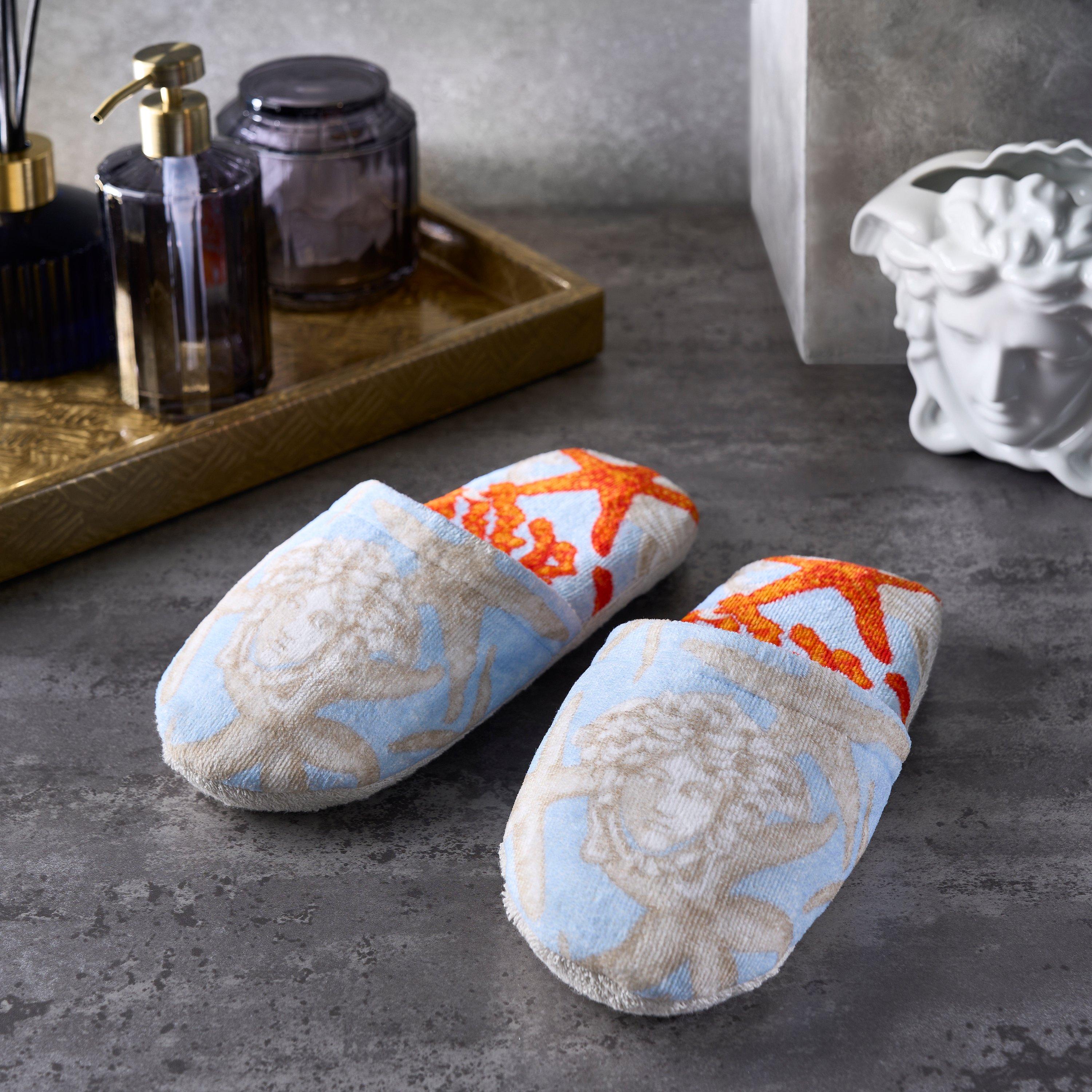 Blue and Coral - Versace Home - Versace Borocco Sea Slippers - 2