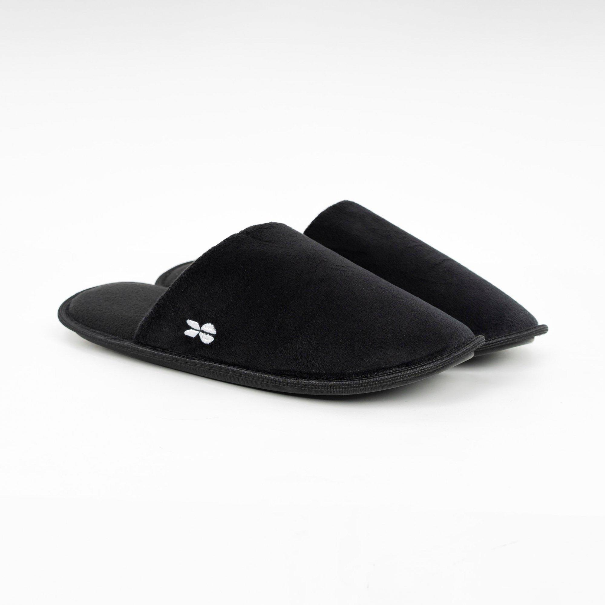 Zwart - Crosshatch - Men's Slipfort Mule Slippers - 1