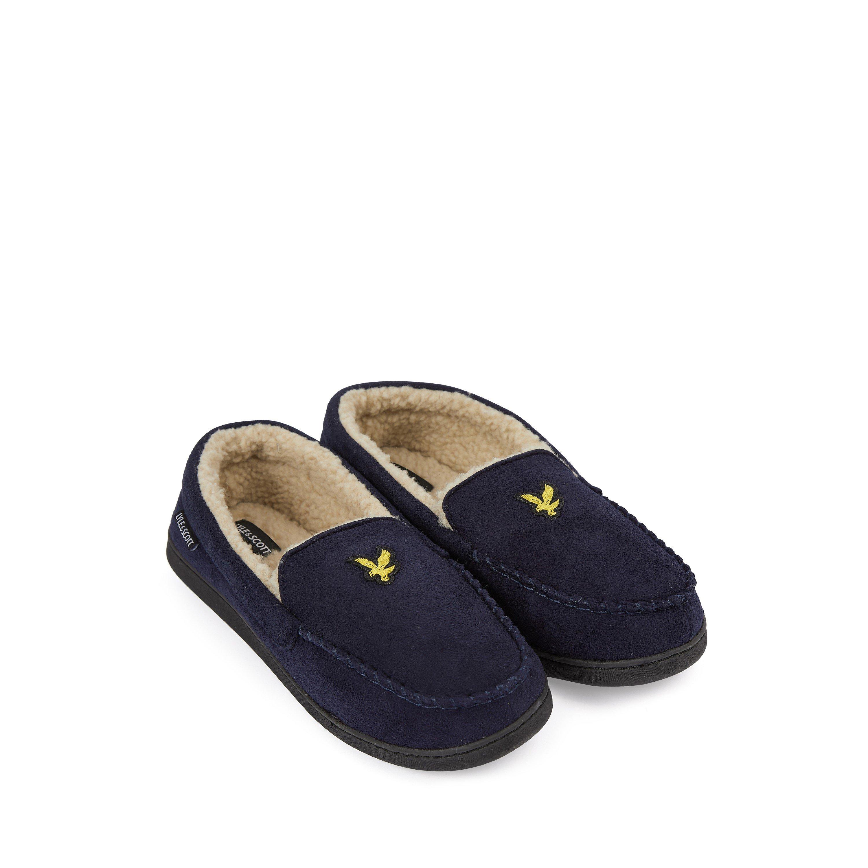 Navy - Lyle and Scott - Lyle Aspen  Moccasin Slipper - 3