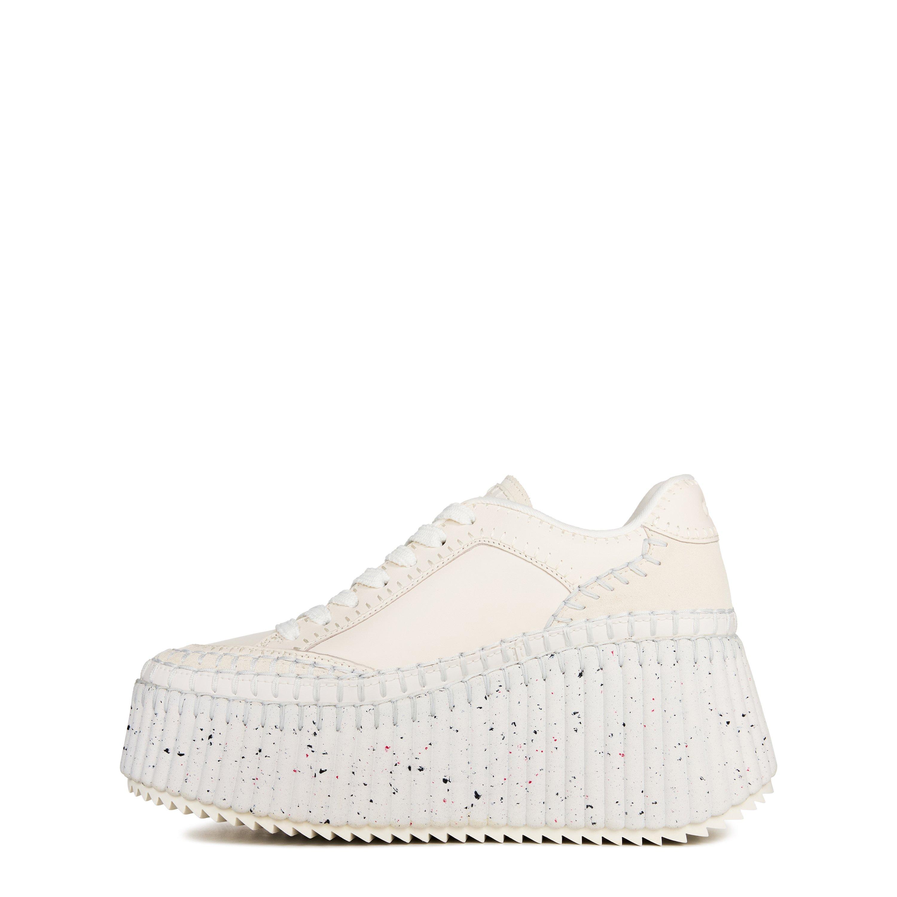 White - Chloe - Nama Wedge Sneakers - 3
