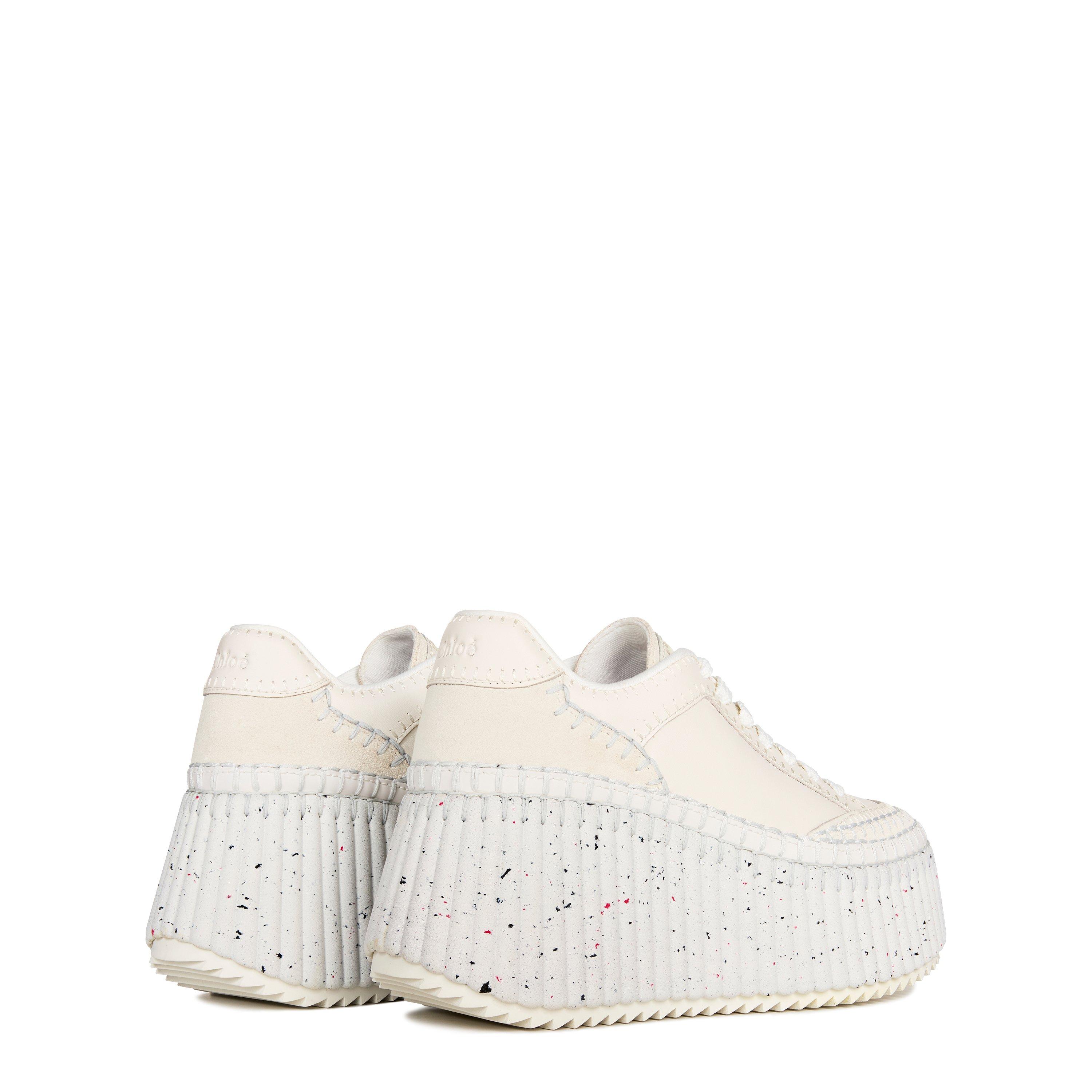 White - Chloe - Nama Wedge Sneakers - 4