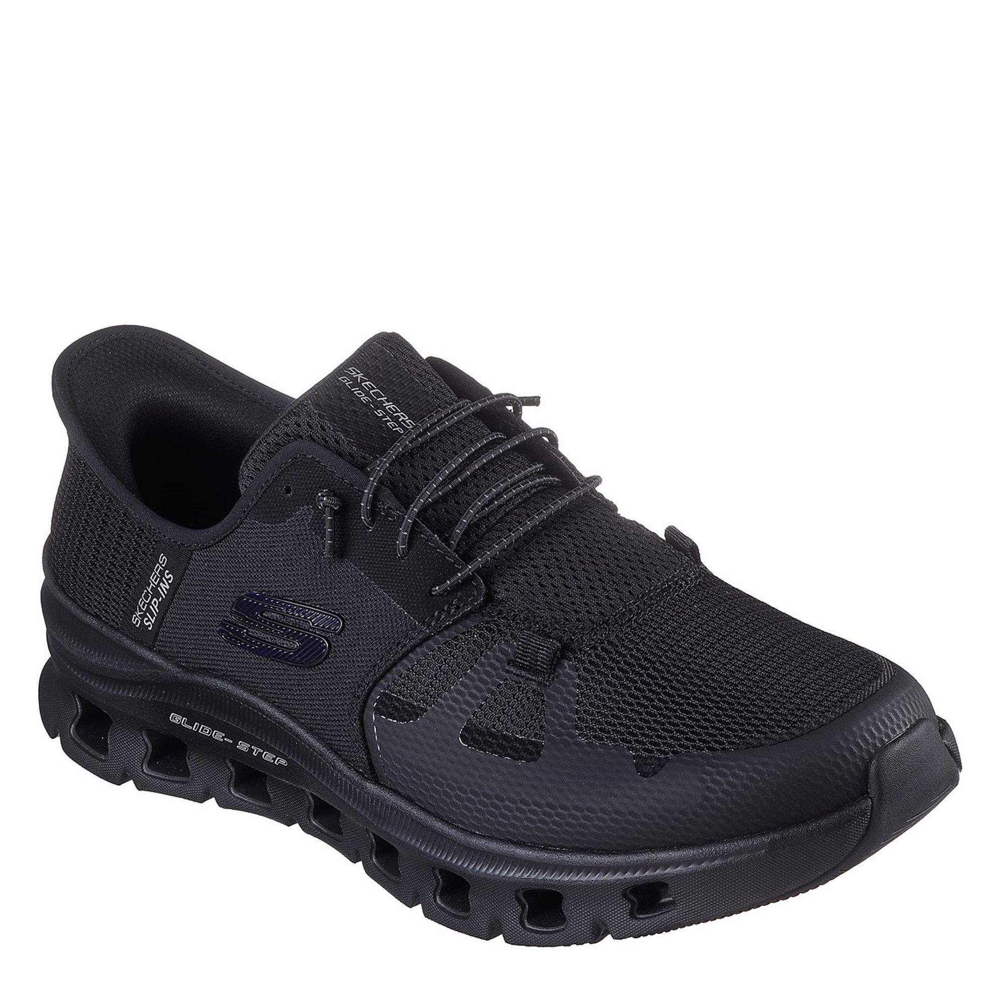 All black skechers mens online