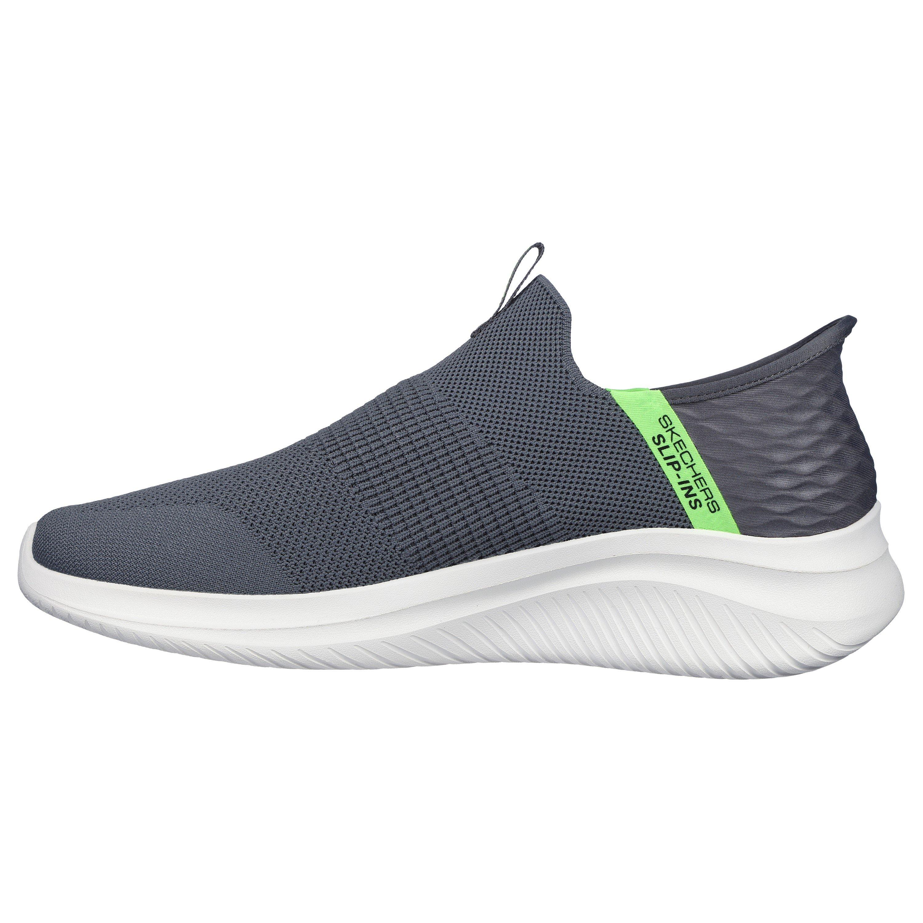 Chrcl/Lime - Skechers - Slip On Runners Mens - 2