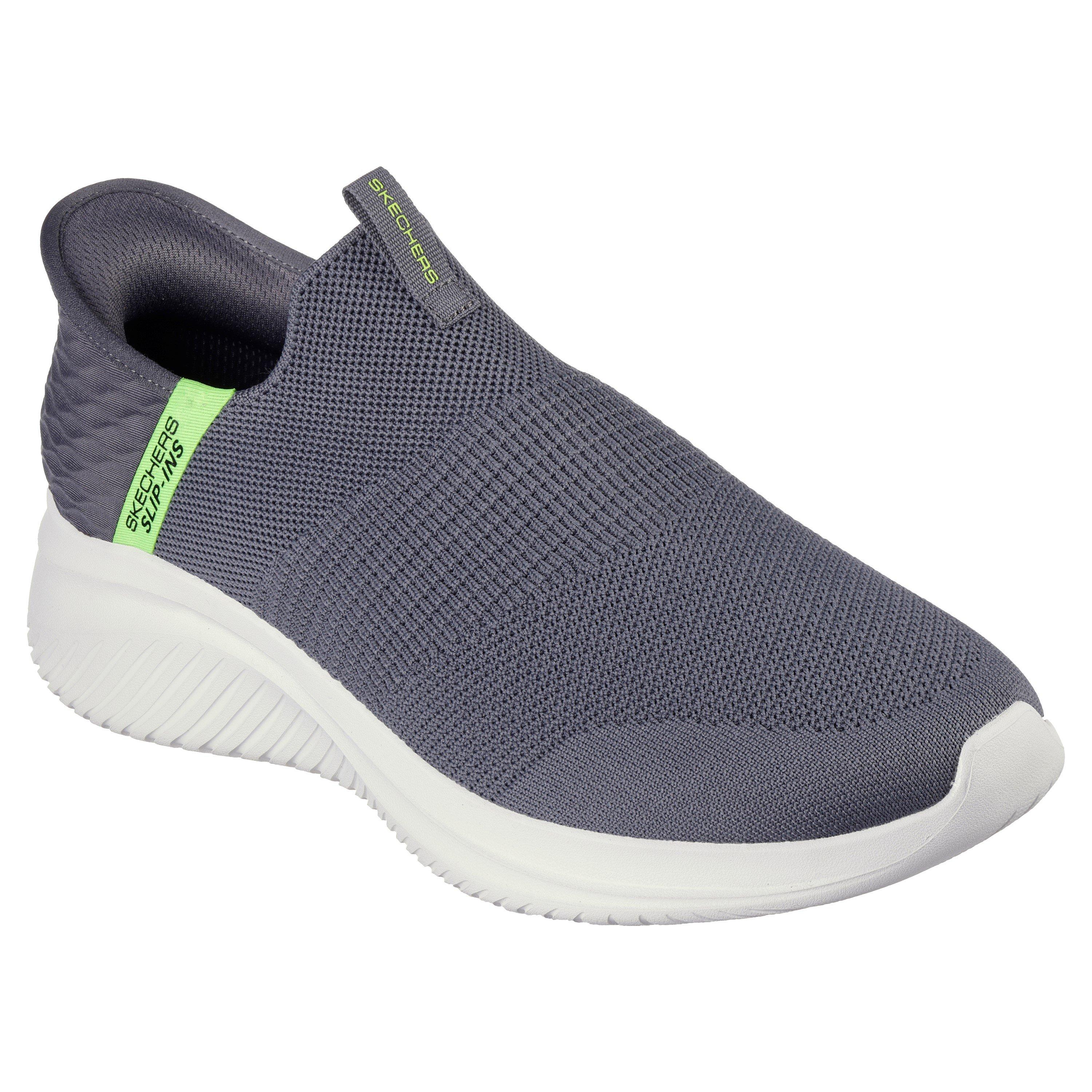 Chrcl/Lime - Skechers - Slip On Runners Mens - 3