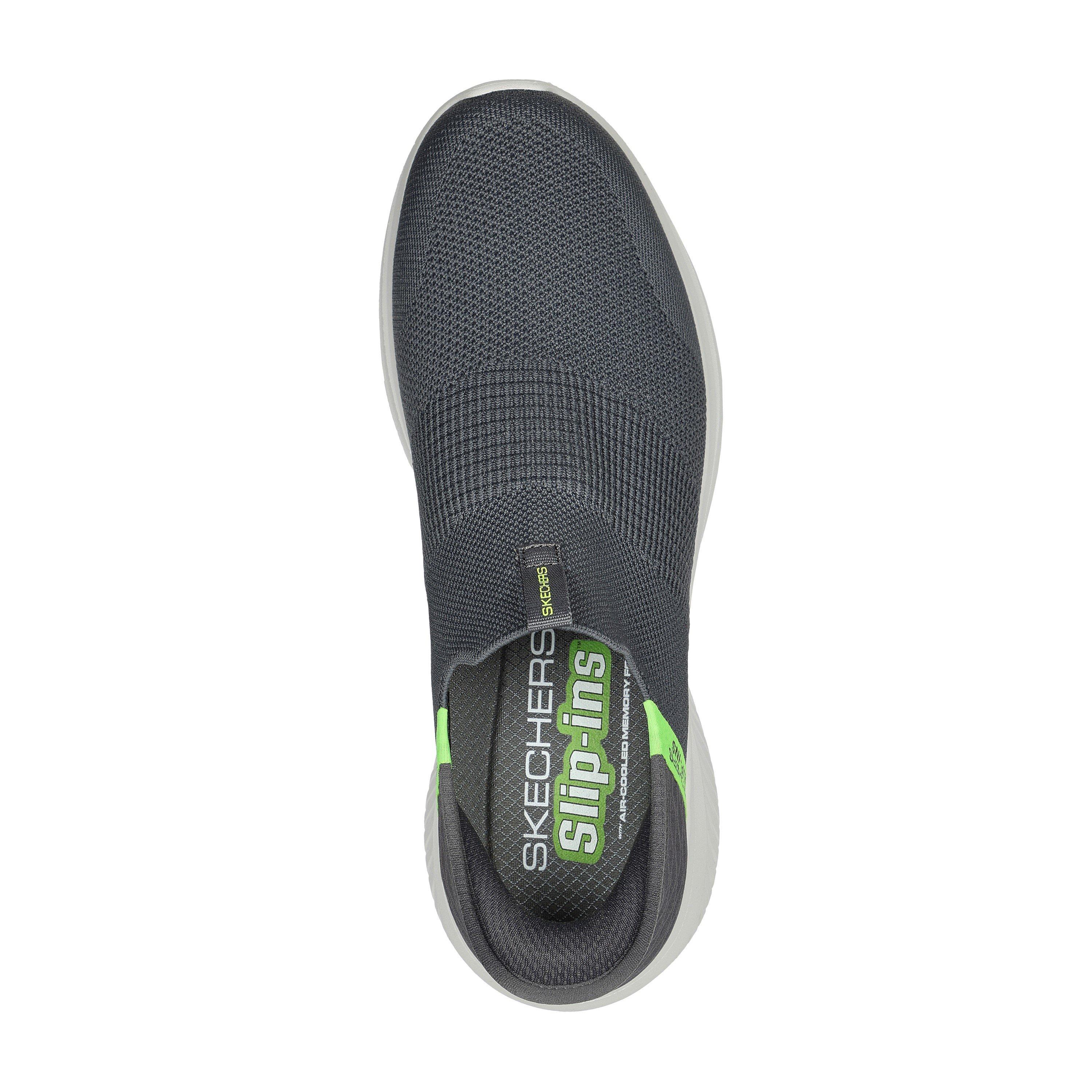 Chrcl/Lime - Skechers - Slip On Runners Mens - 5
