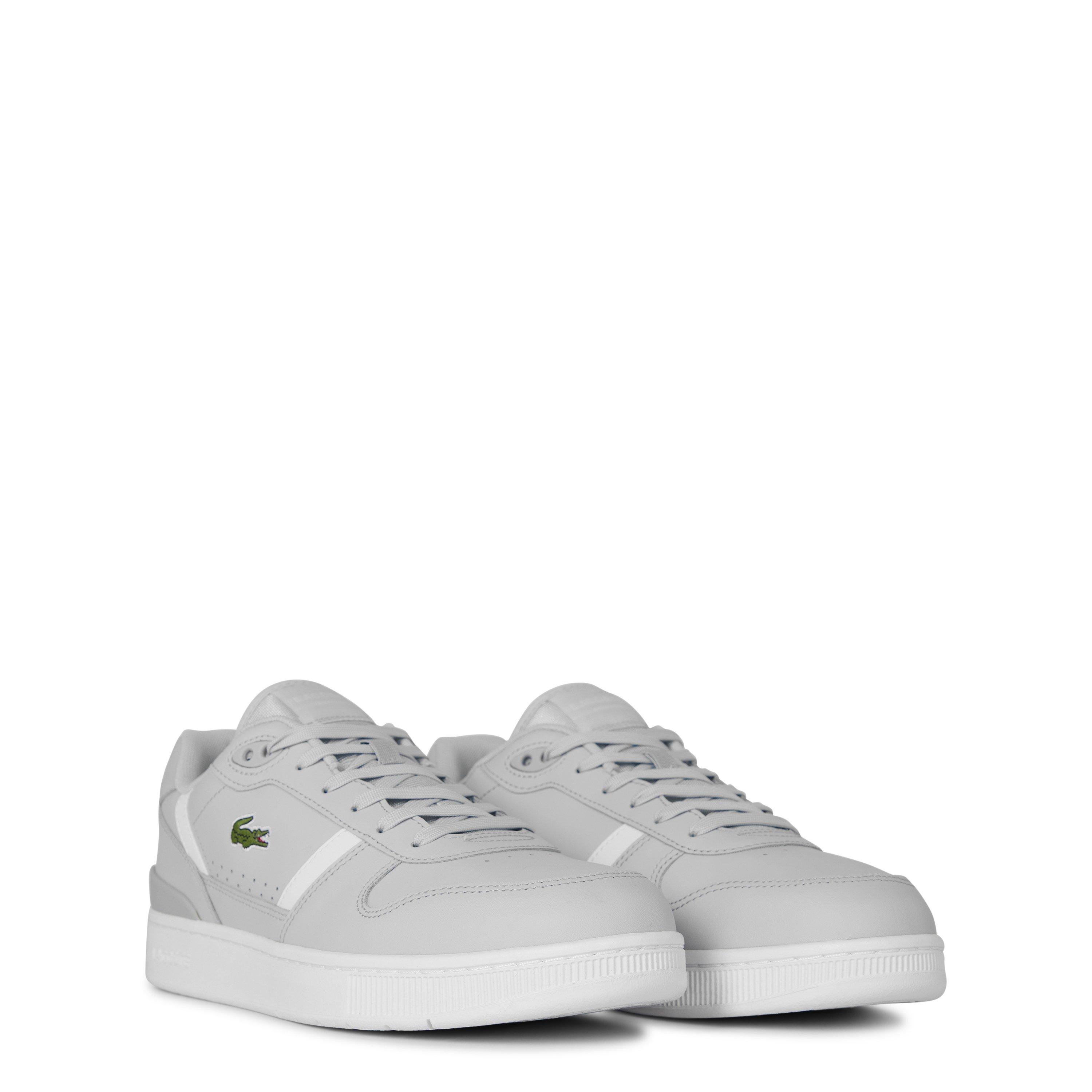 LtGrey/White - Lacoste - Men's T-Clip Low-Top Trainers - 4