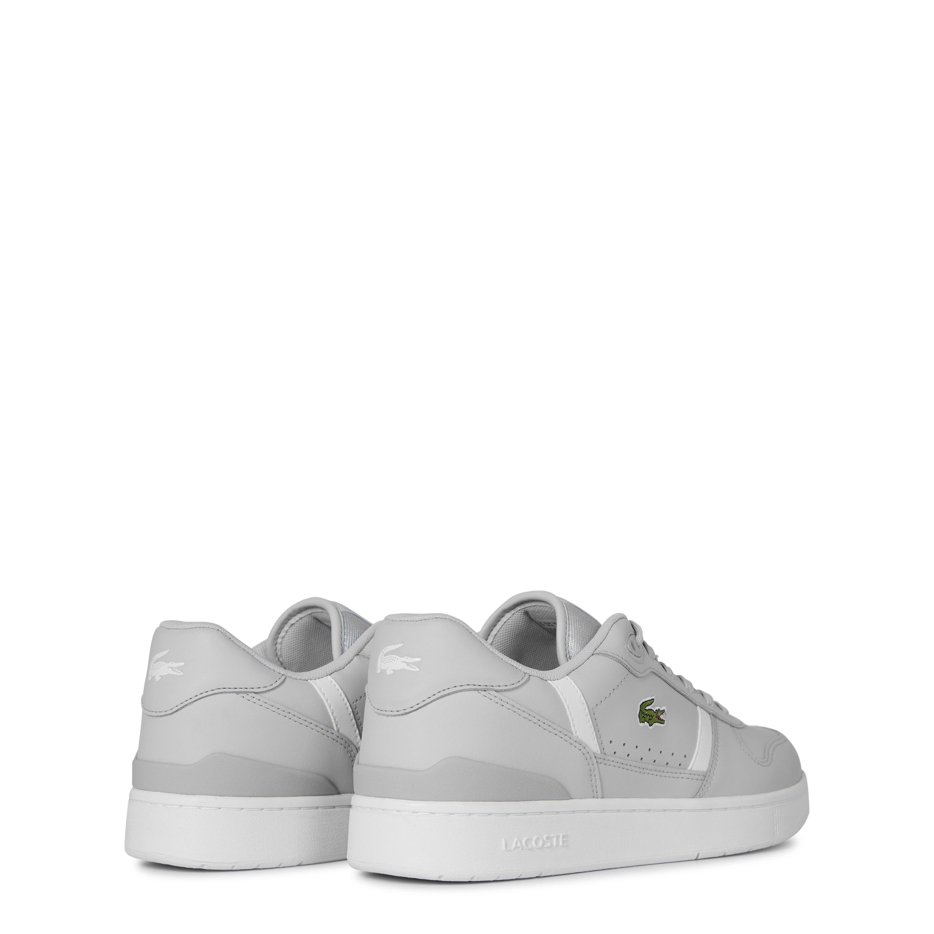 LtGrey/White - Lacoste - Men's T-Clip Low-Top Trainers - 5