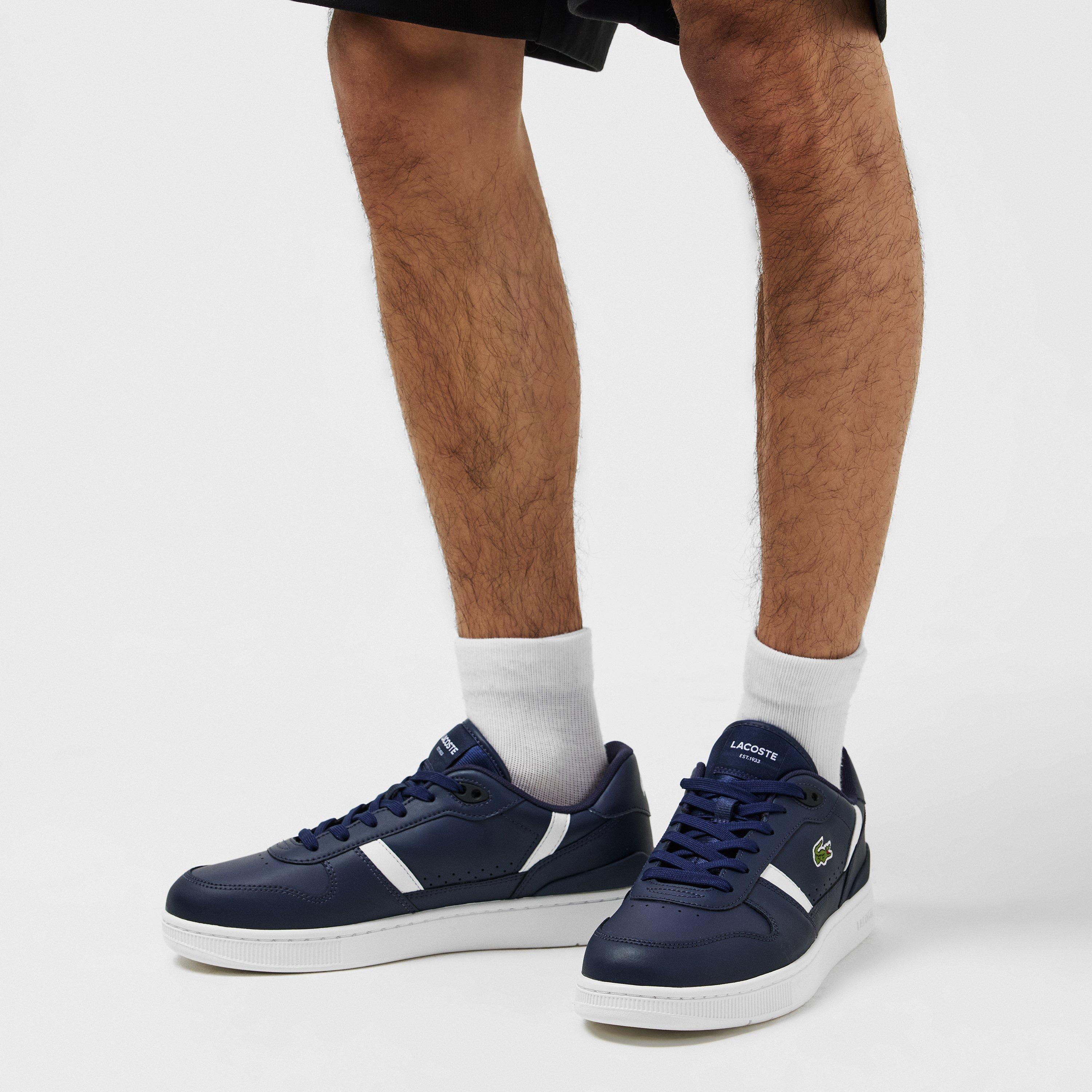 Navy/White - Lacoste - Men's T-Clip Low-Top Trainers - 2