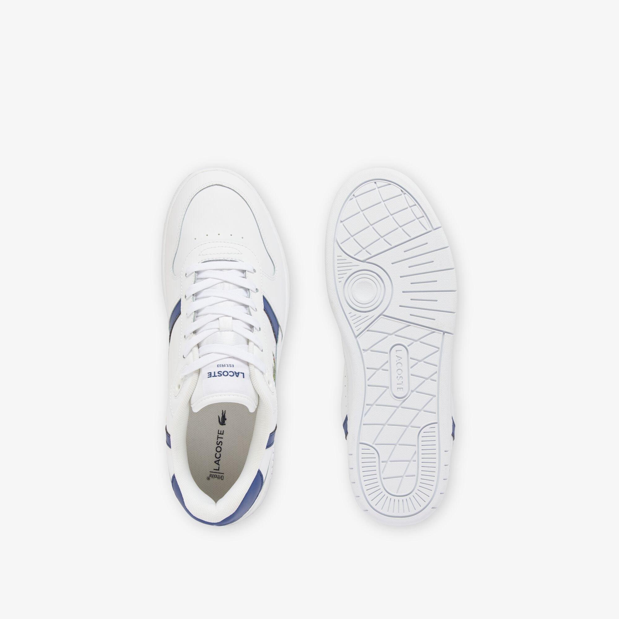White/Navy - Lacoste - Men's T-Clip Low-Top Trainers - 2