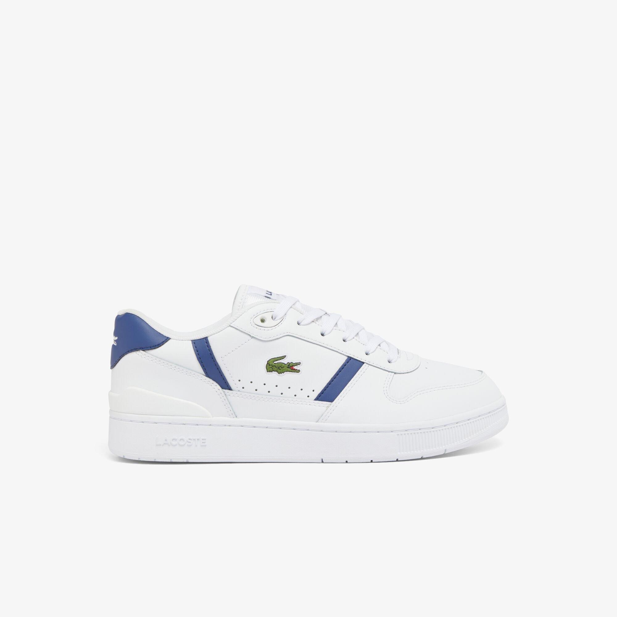White/Navy - Lacoste - Men's T-Clip Low-Top Trainers - 3