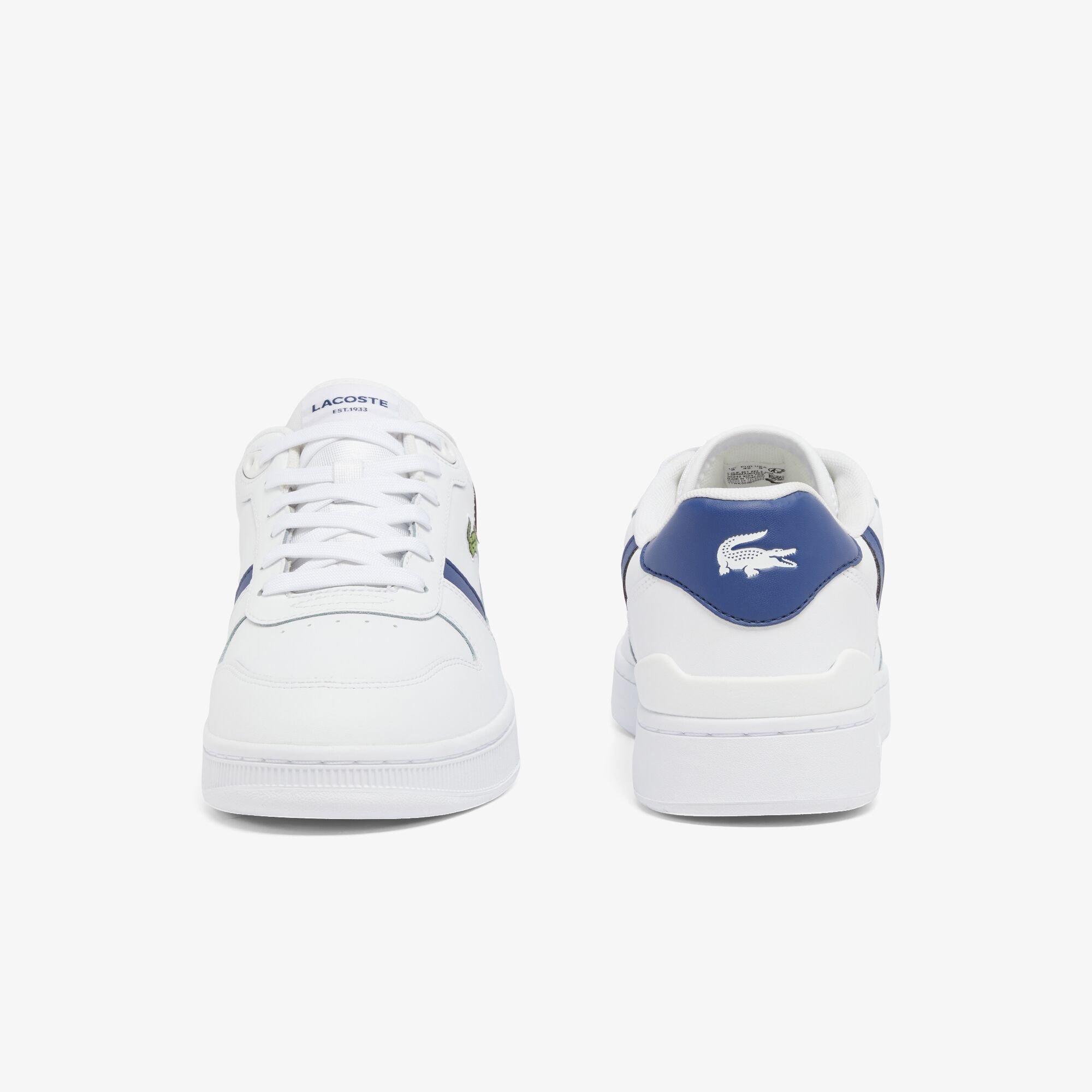 White/Navy - Lacoste - Men's T-Clip Low-Top Trainers - 4