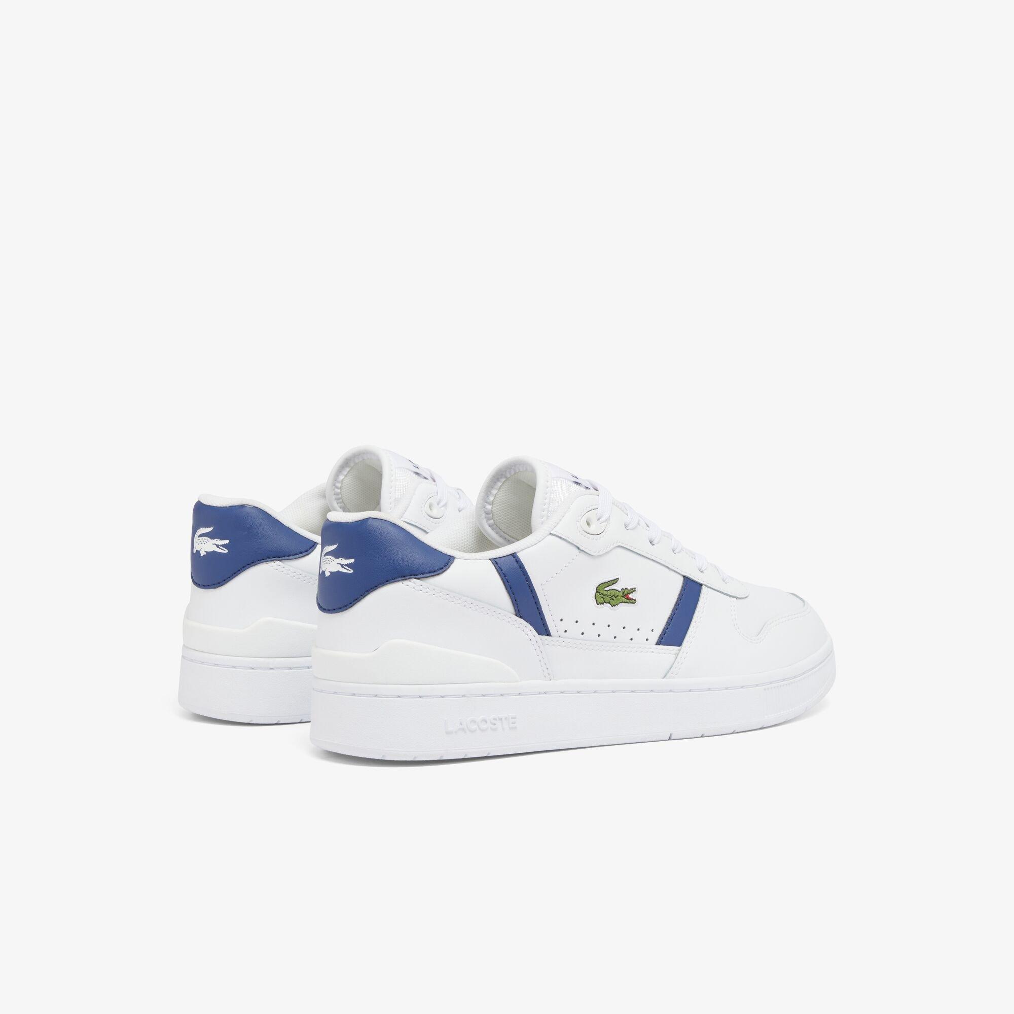 White/Navy - Lacoste - Men's T-Clip Low-Top Trainers - 6