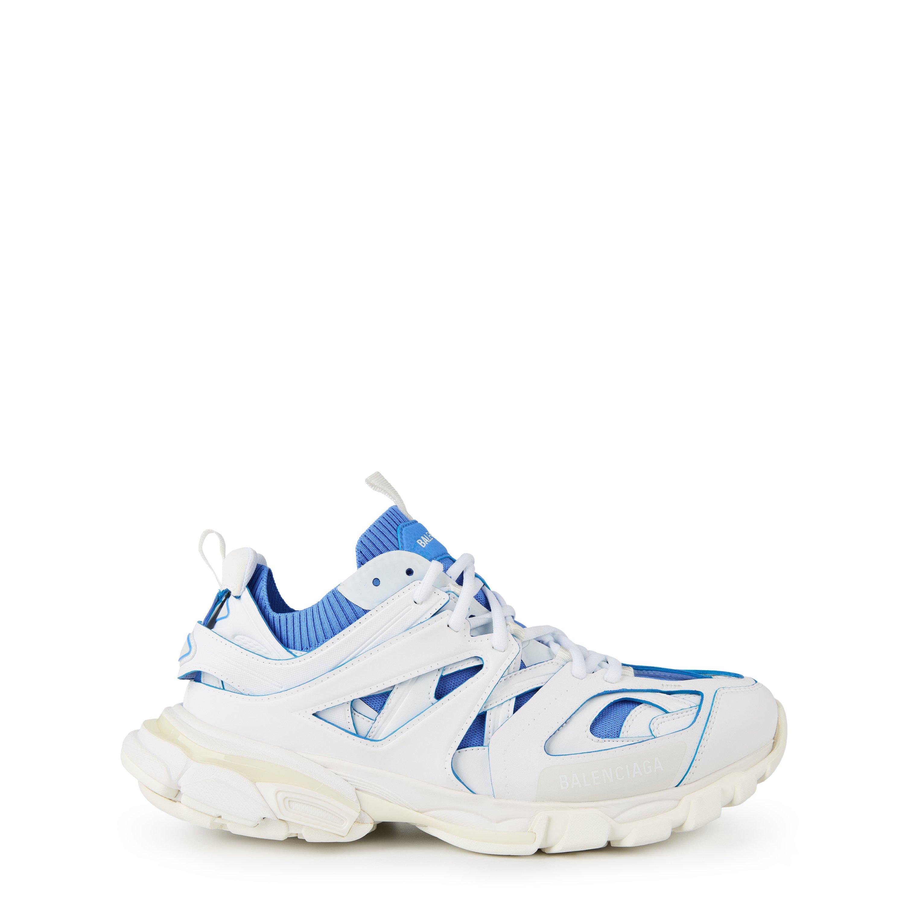white/Blue - Balenciaga - Track Sock Trainers - 1