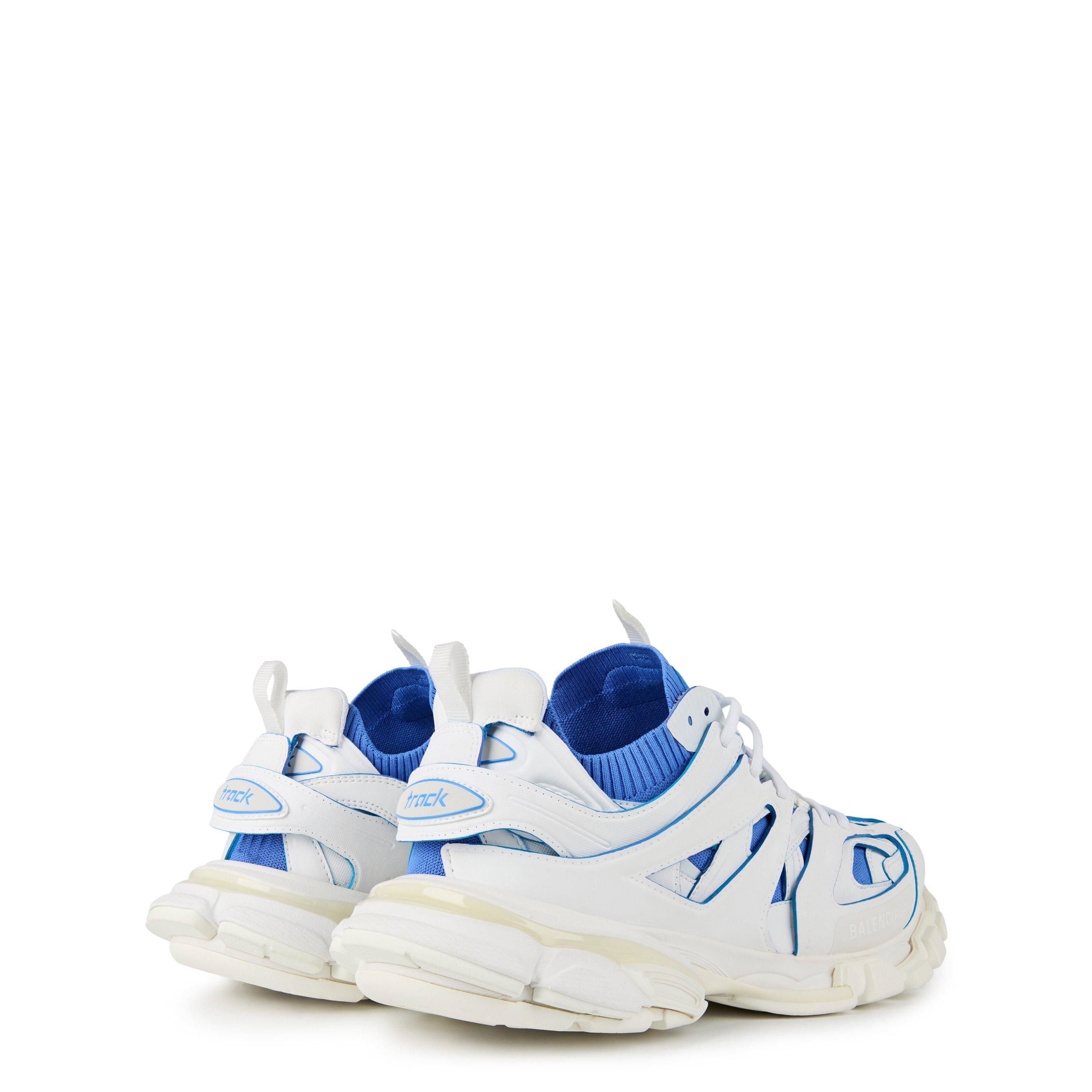 white/Blue - Balenciaga - Track Sock Trainers - 5