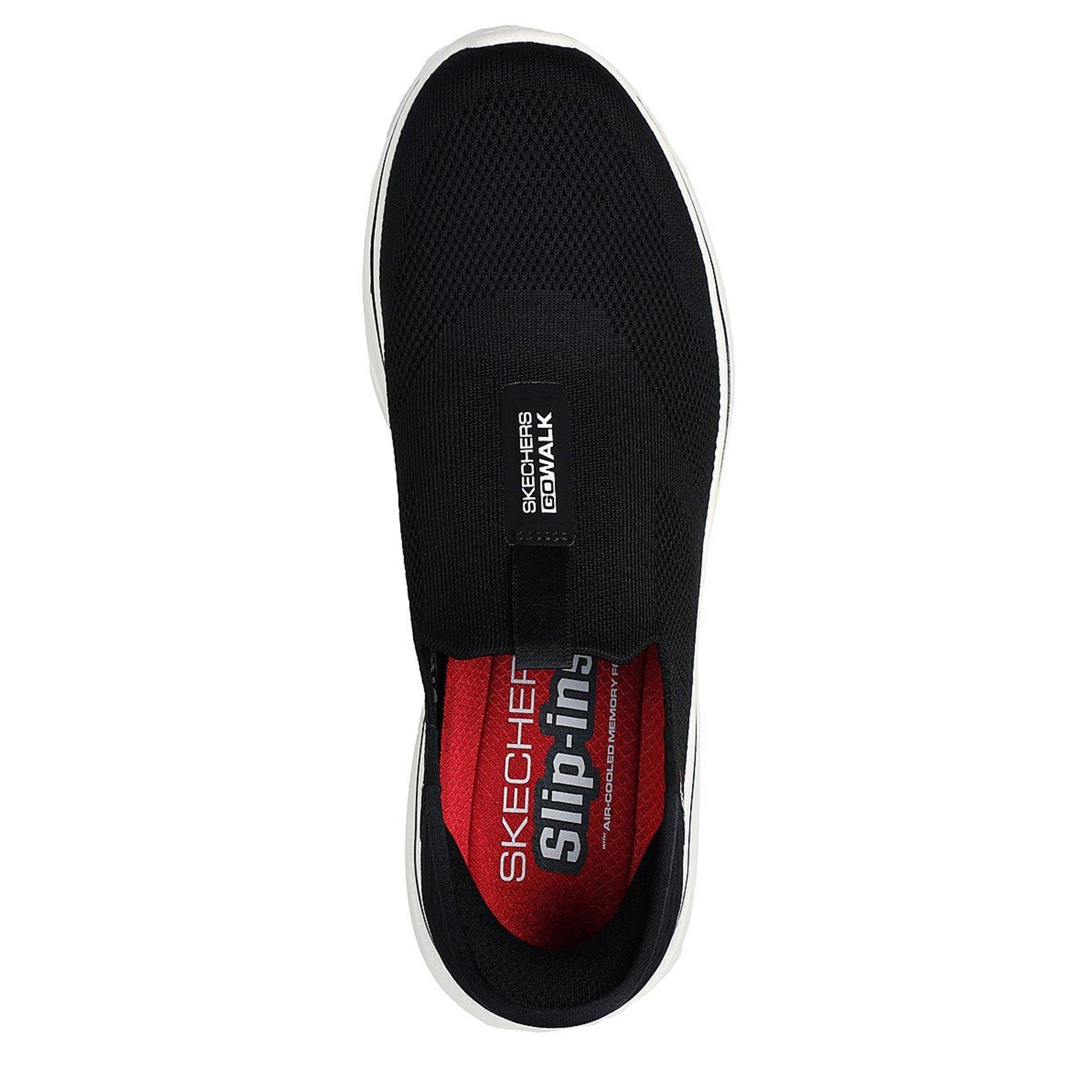Noir/Blanc - Skechers - Go Walk 7 - Easy On 2 Slip Trainers Mens - 5