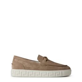 Versace Suede Medusa Loafers