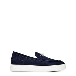 Versace Suede Medusa Loafers