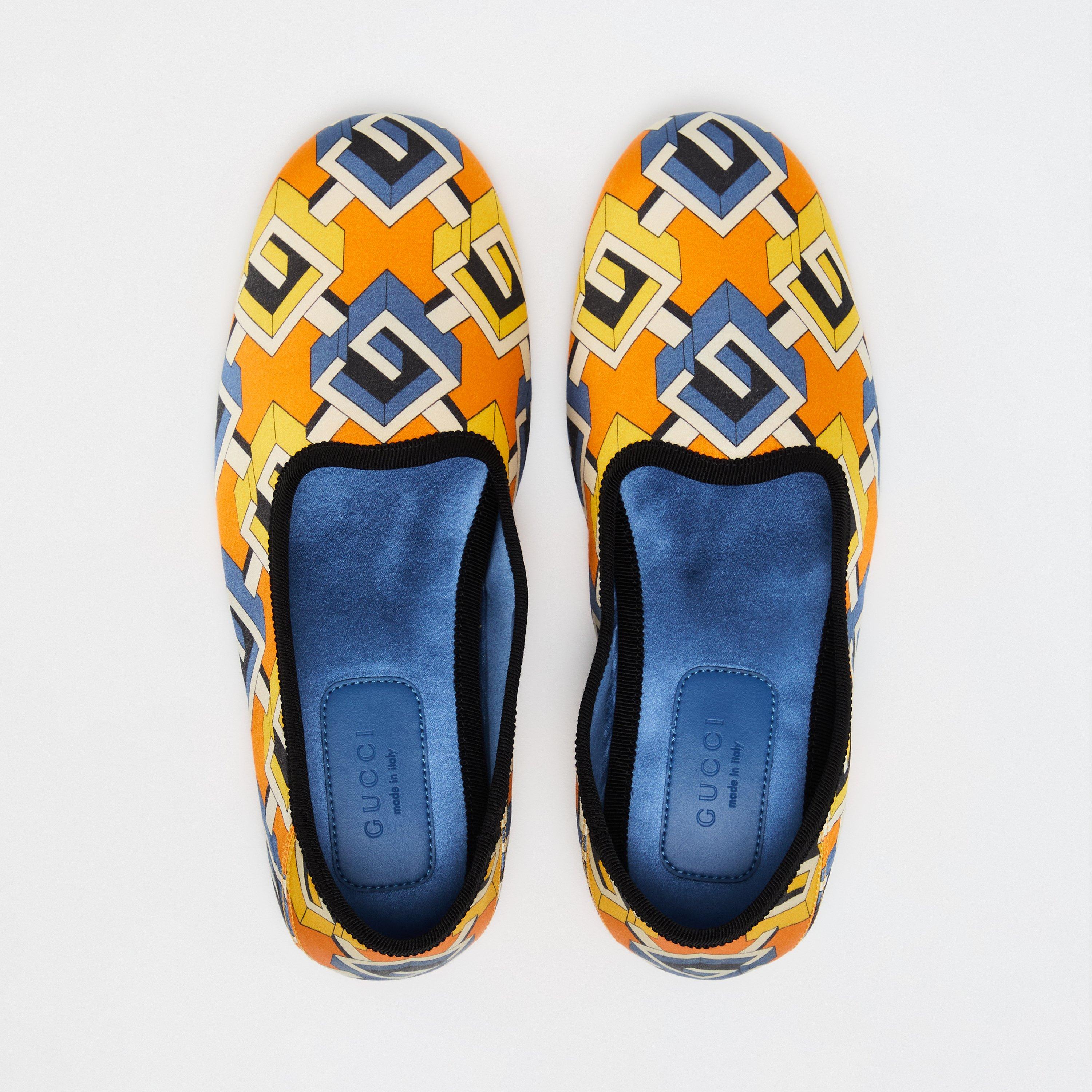 OrYlCBlu Iv/Ner - Gucci - Men's Full Fit Slippers - 4