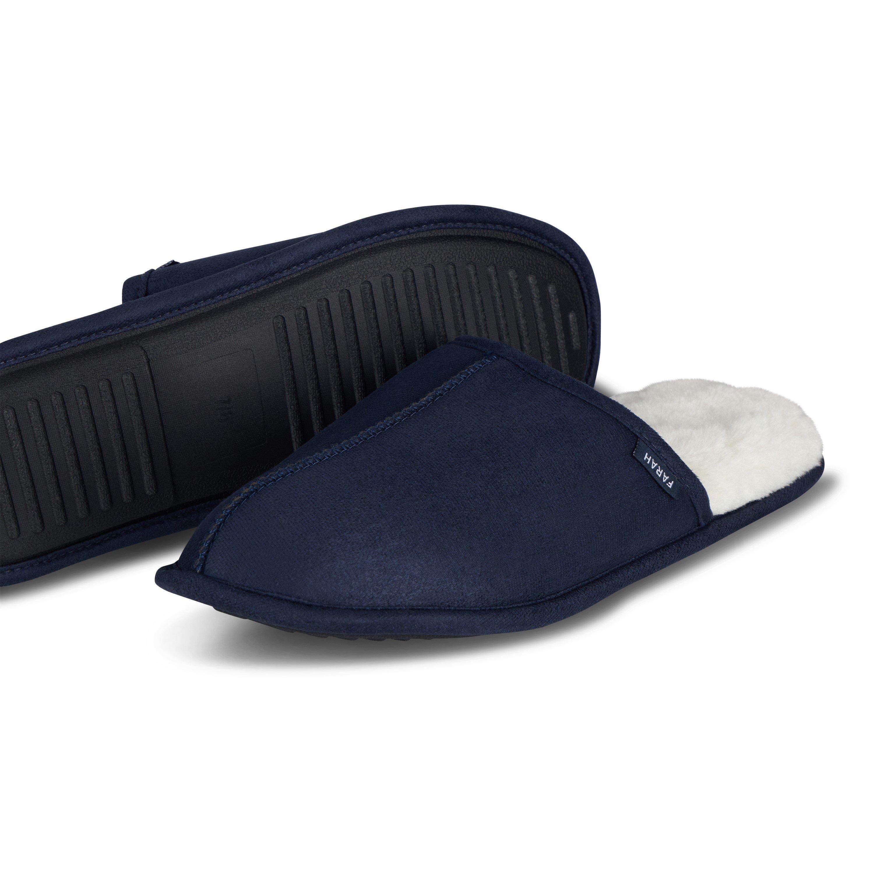 Farah Men's Ahlers Tan Slipper - Navy - 11-12