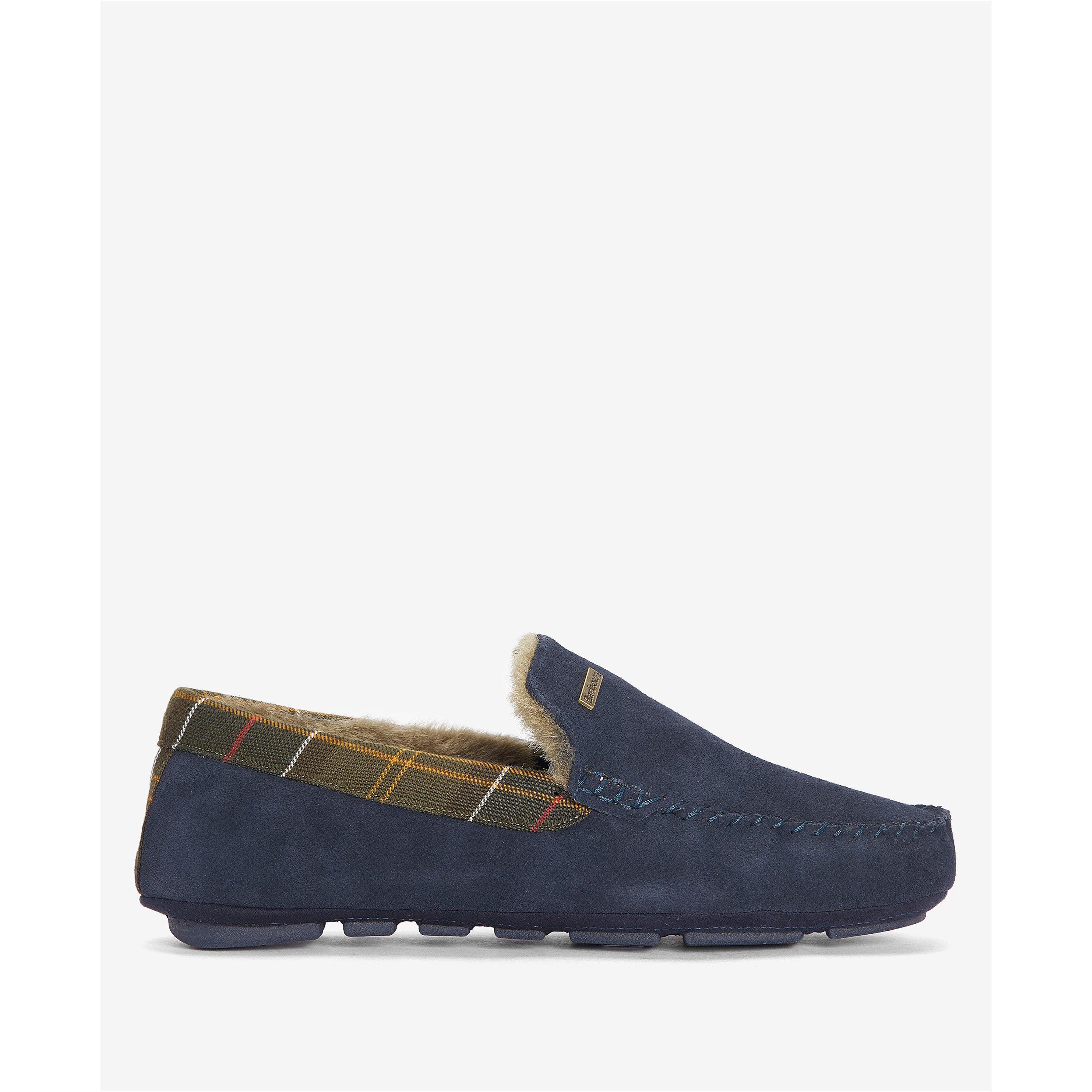 Navy NY52 - Barbour - Men's Monty Moccasin Slippers - 1