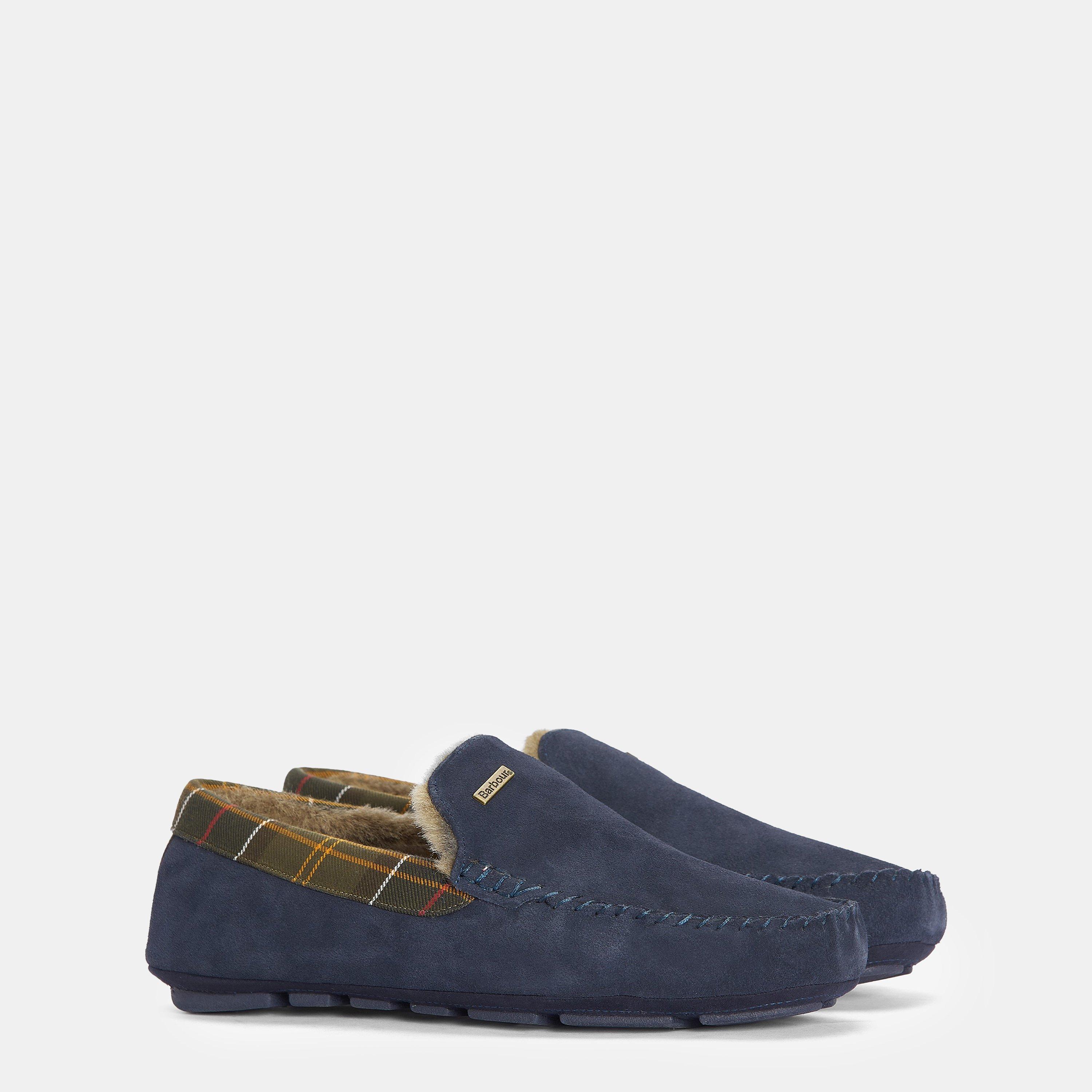 Navy NY52 - Barbour - Men's Monty Moccasin Slippers - 2