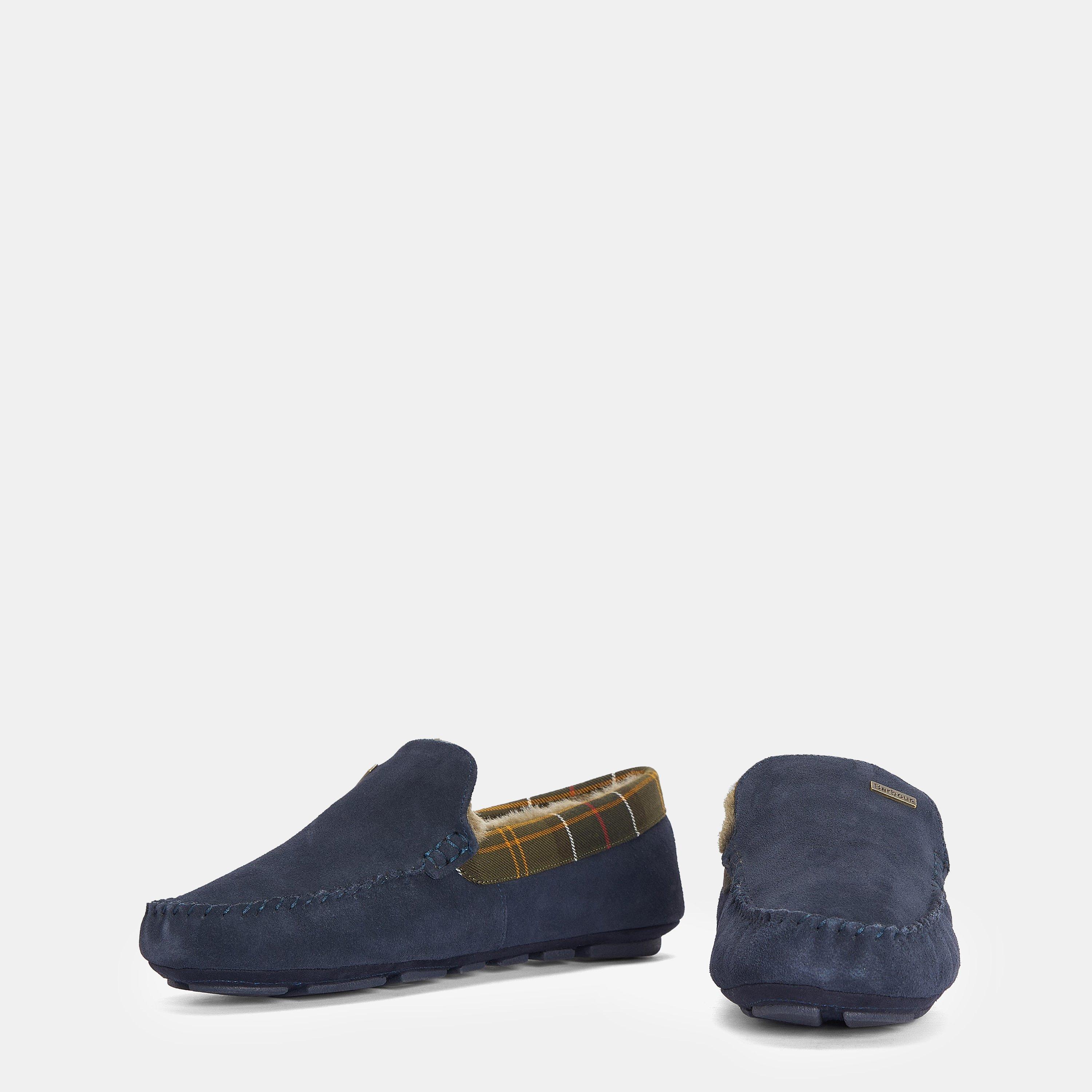 Navy NY52 - Barbour - Men's Monty Moccasin Slippers - 3