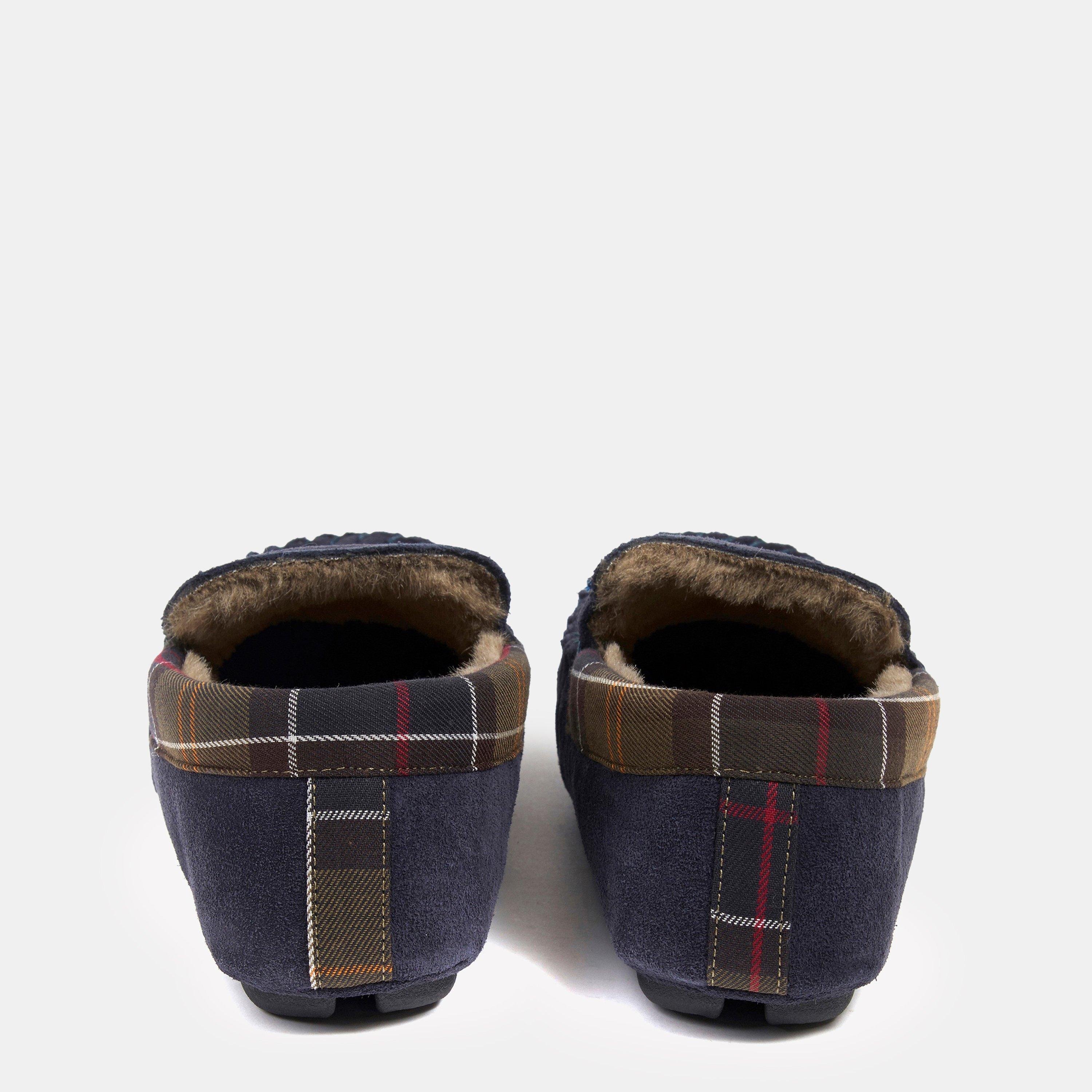 Navy NY52 - Barbour - Men's Monty Moccasin Slippers - 5