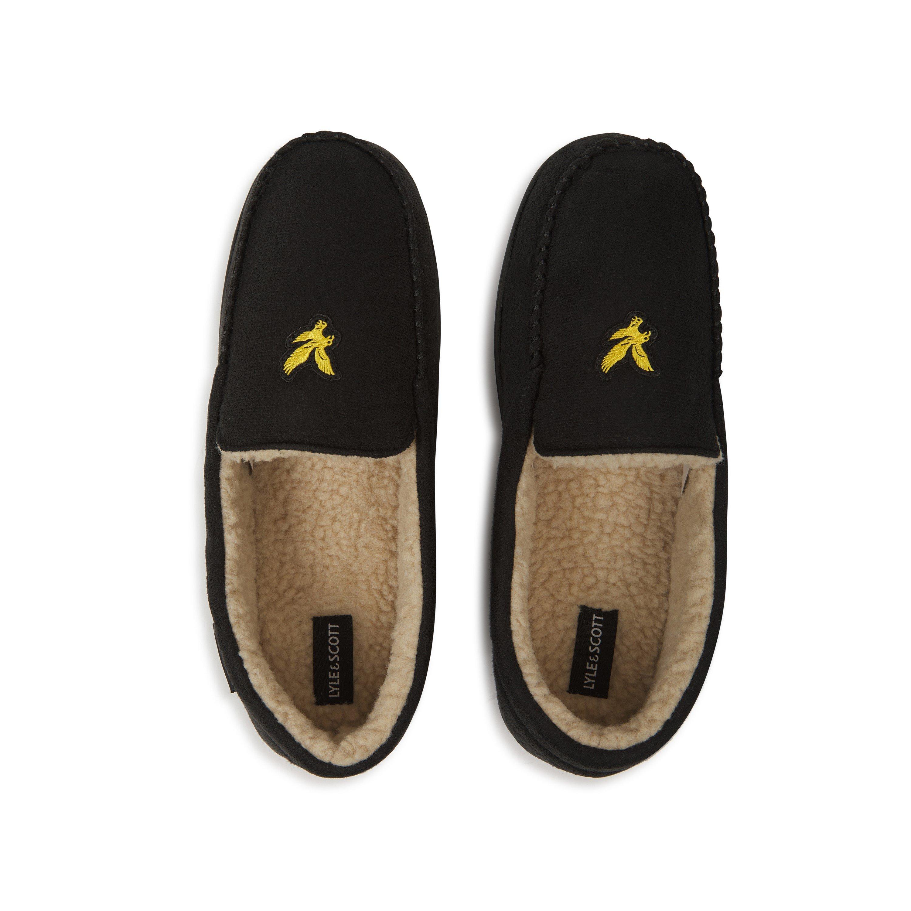 Black - Lyle and Scott - Moccasin Slippers - 3