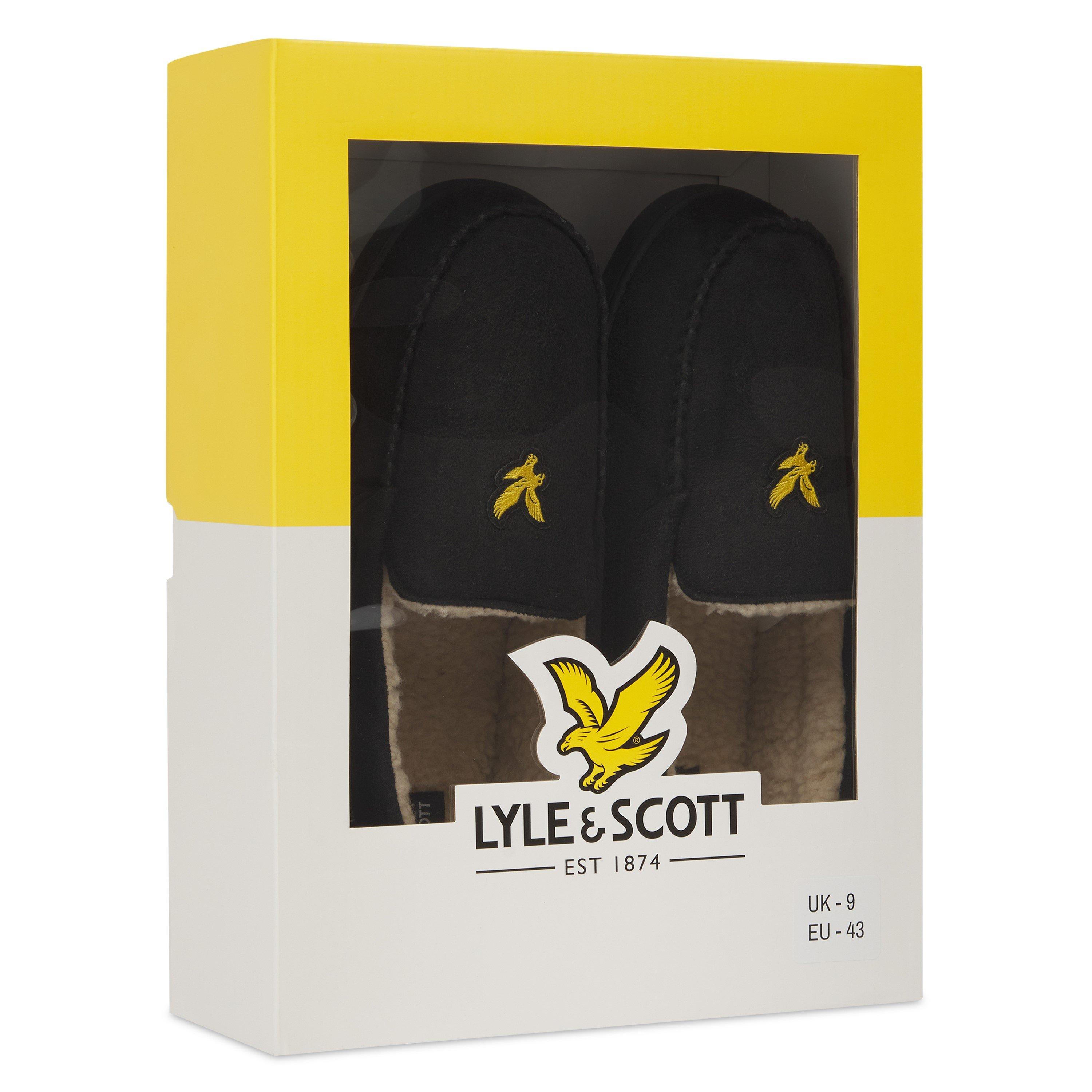 Black - Lyle and Scott - Moccasin Slippers - 4