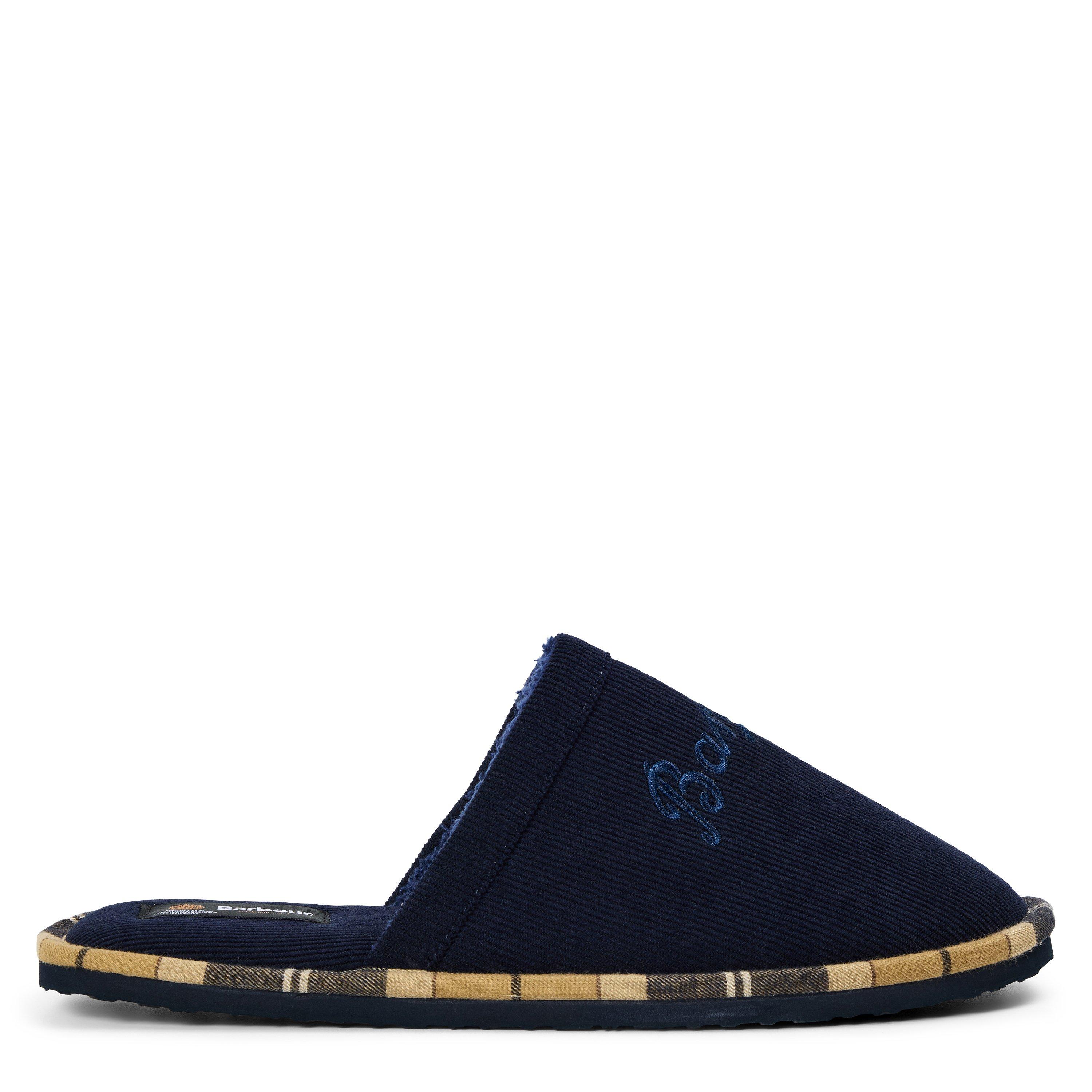 Barbour Men's Everlee Tartan Mule Slippers - Navy - 6 (40)