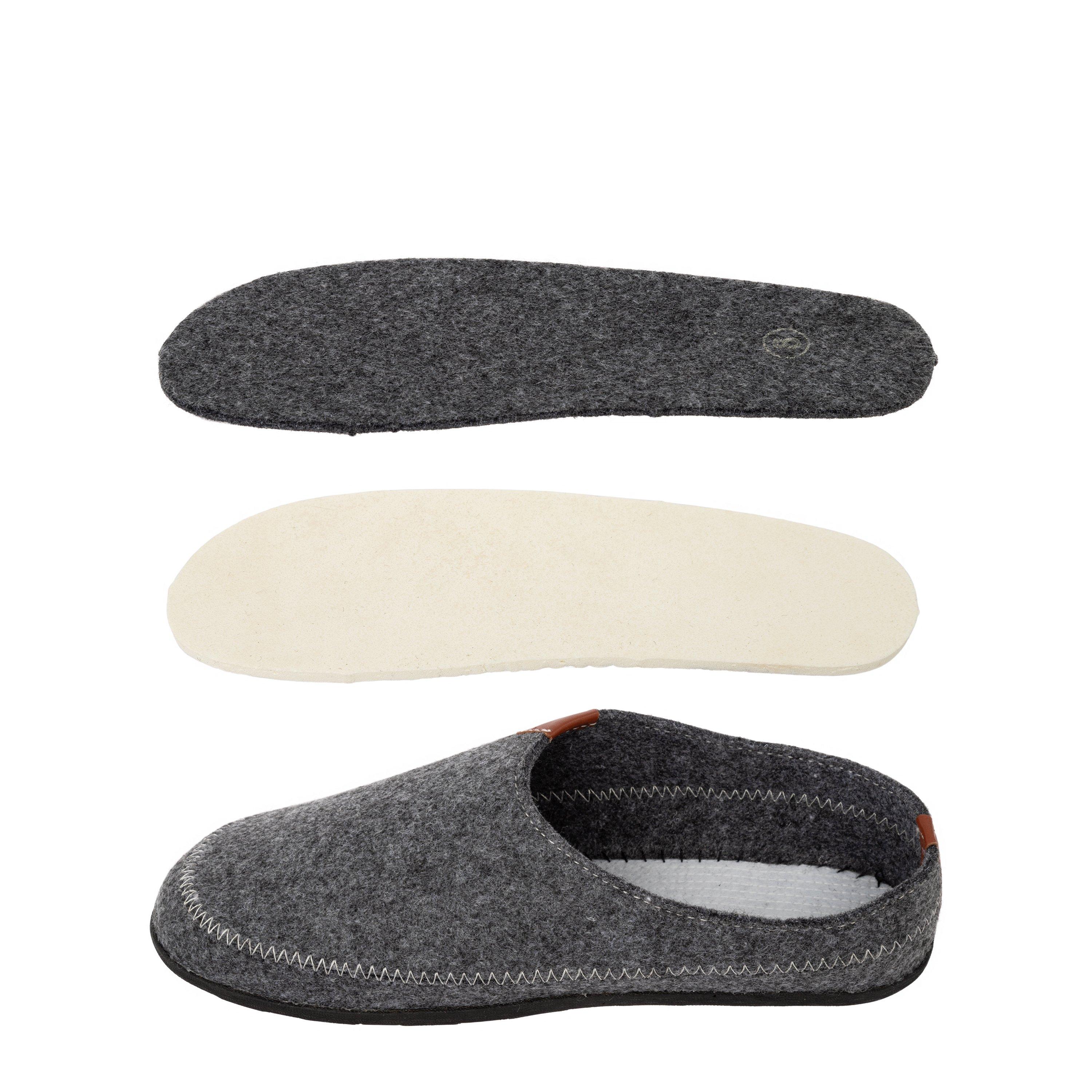 Grå - Linea - Slippers Mens - 7