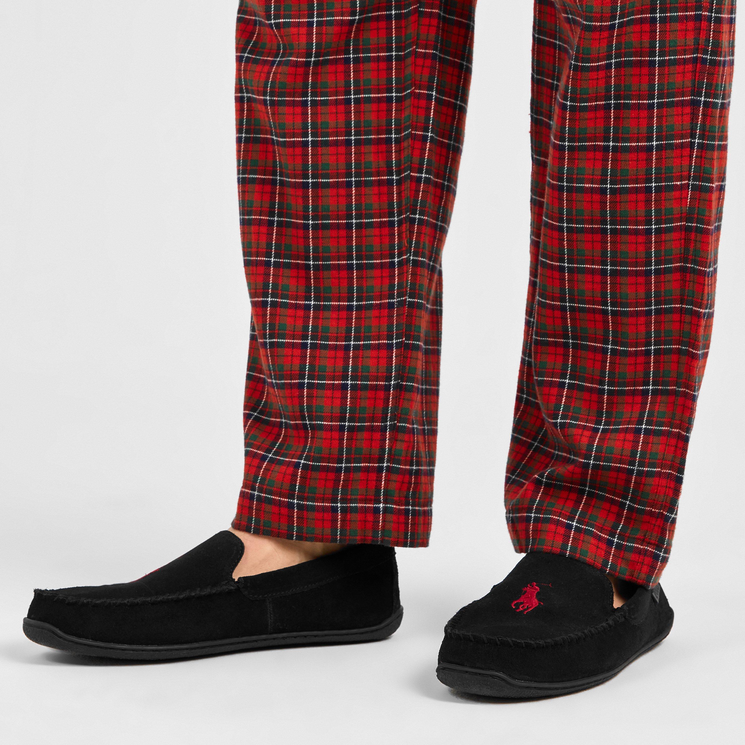 Black/Wine PP - Polo Ralph Lauren - Men's Brenan Moccasin Slippers - 3