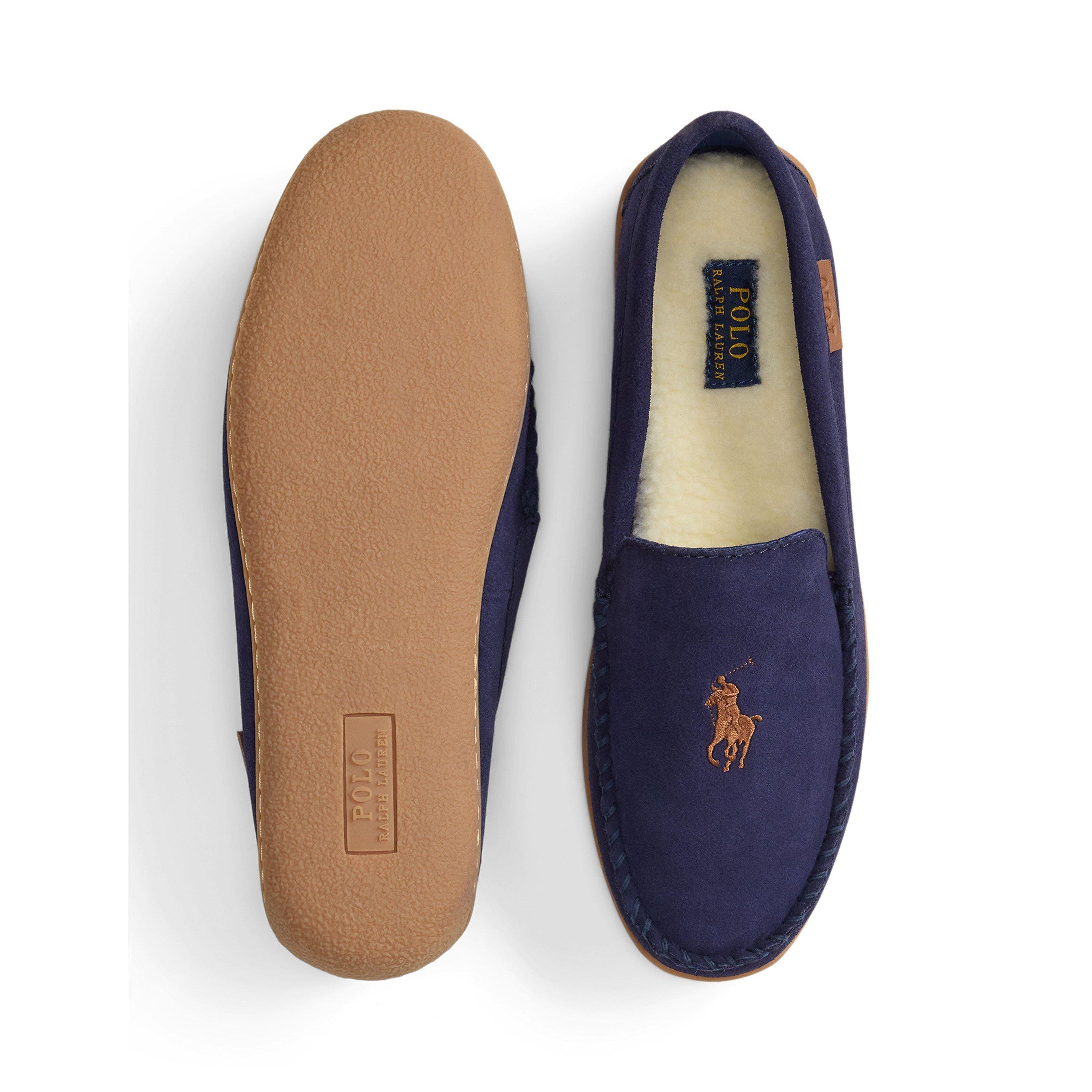 Navy/Red PP - Polo Ralph Lauren - Men's Brenan Moccasin Slippers - 3