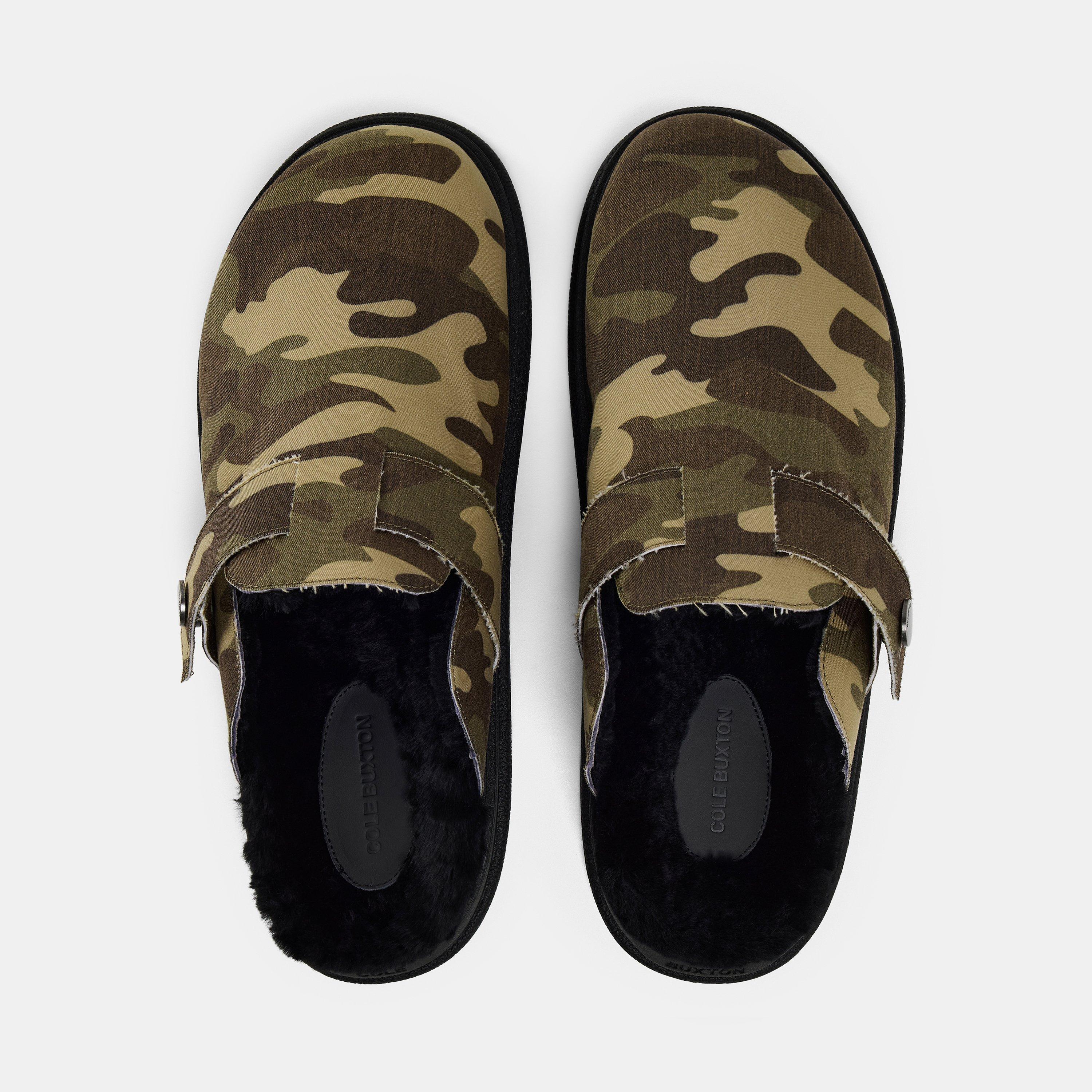 Camo Green - Cole Buxton - Men's Camo Mule Slippers - 5