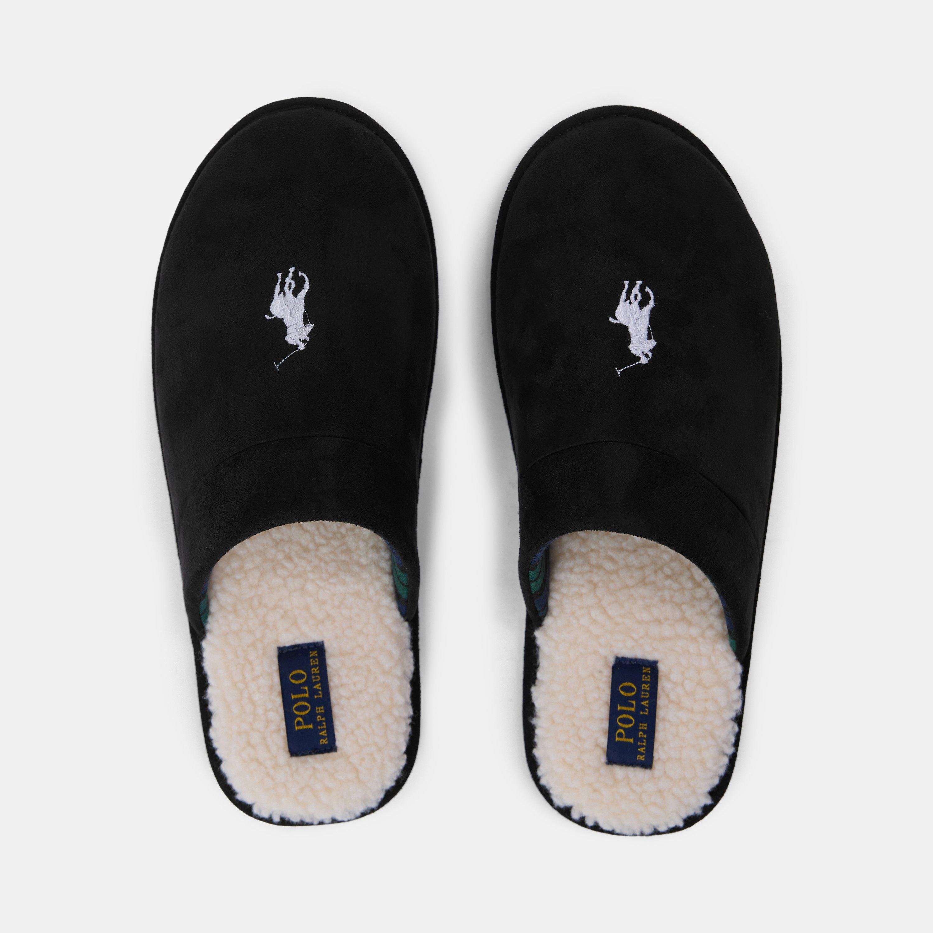 Black/Cream PP - Polo Ralph Lauren - Men's Klarence Mule Slippers - 5