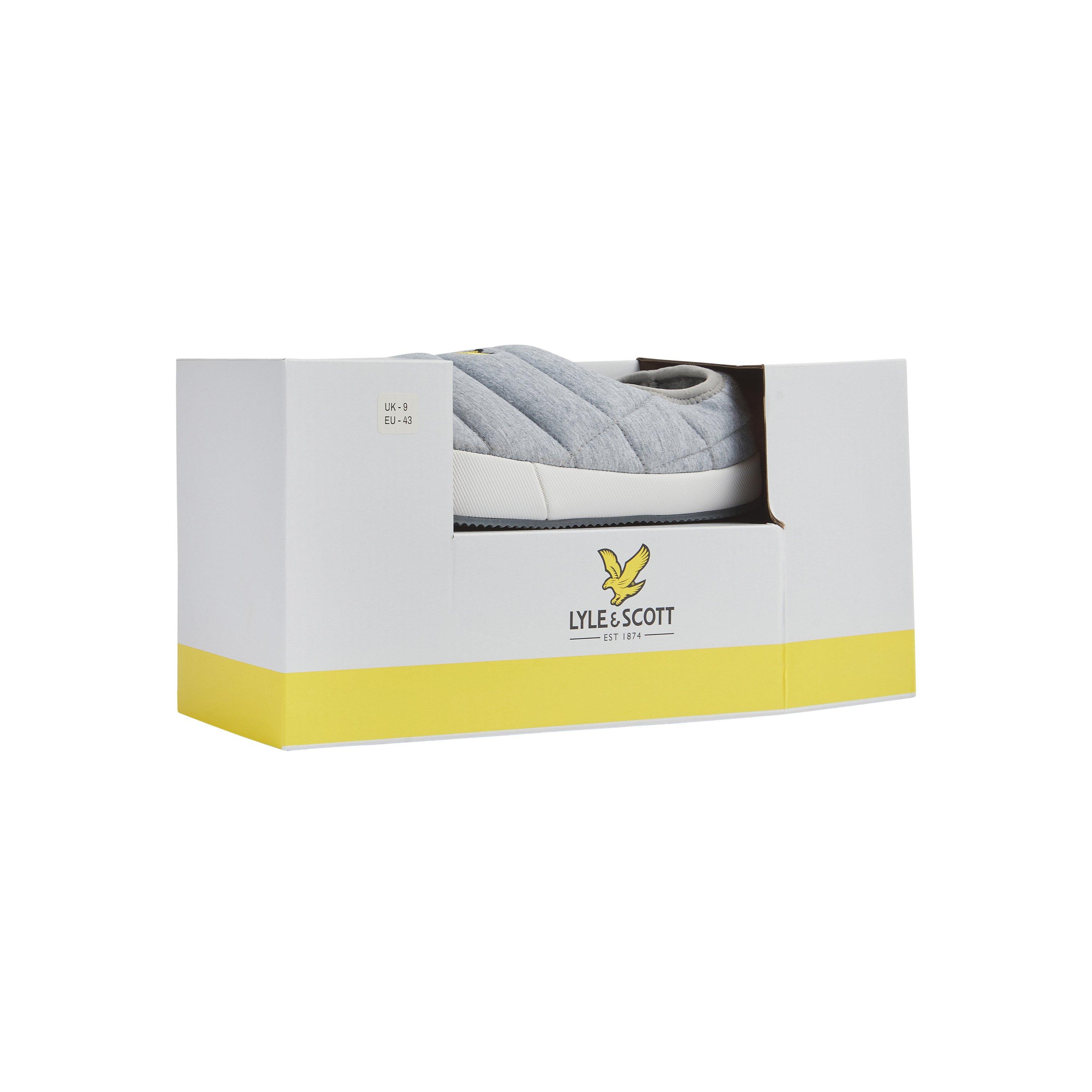 Lyle And Scott Men's Moccasin Slippers - Grey Marl - 7 (41)