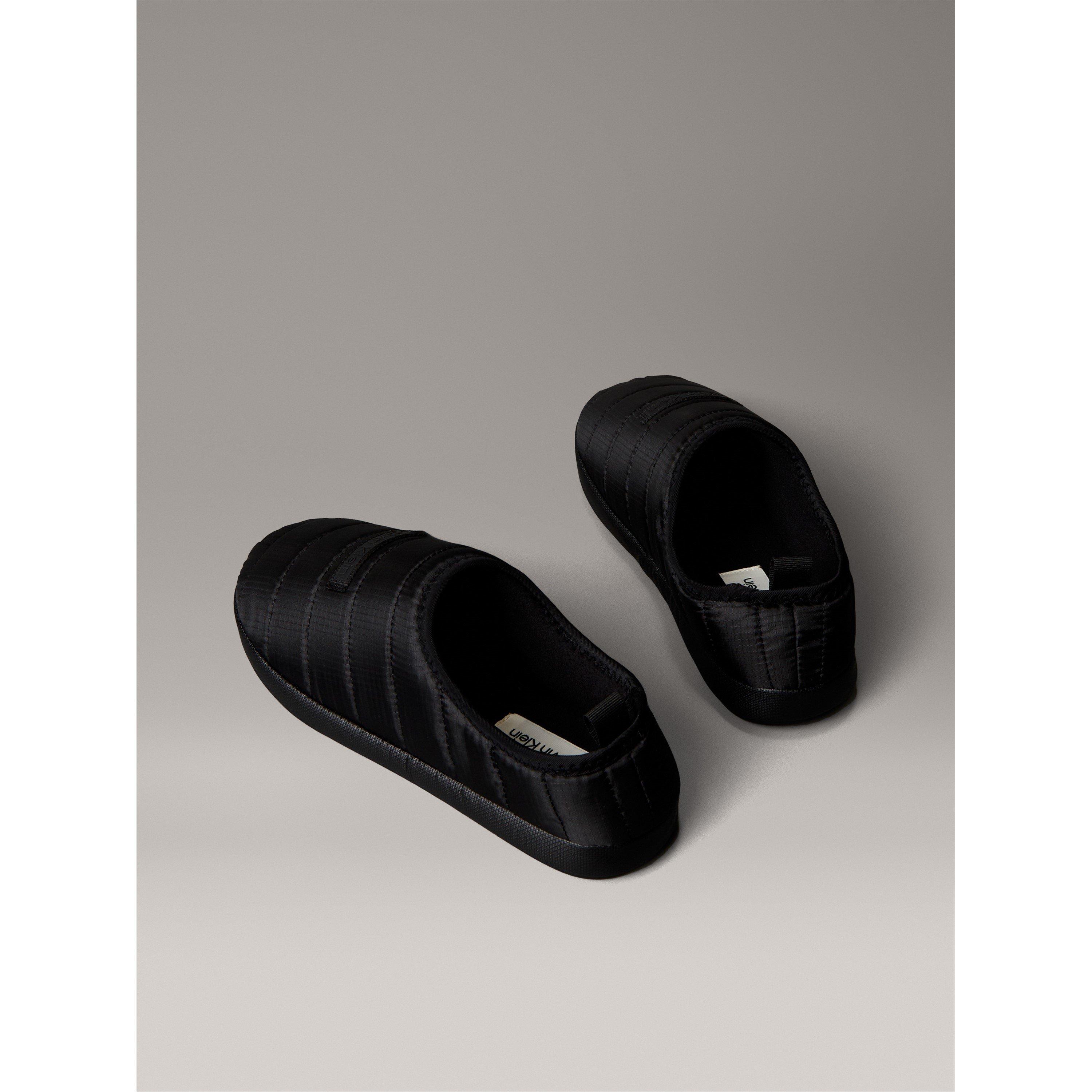 Noir - Calvin Klein - Men's Puffer Moccasin Slippers - 3
