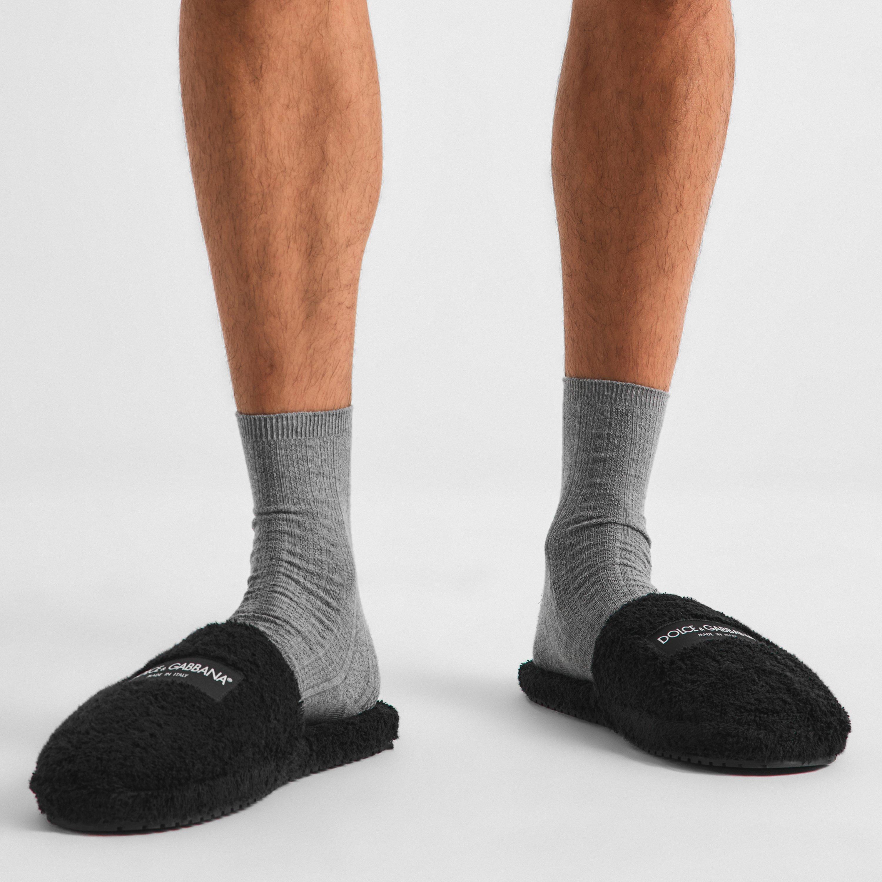 Black/Black - Dolce and Gabbana - Men's Mule Slippers - 3