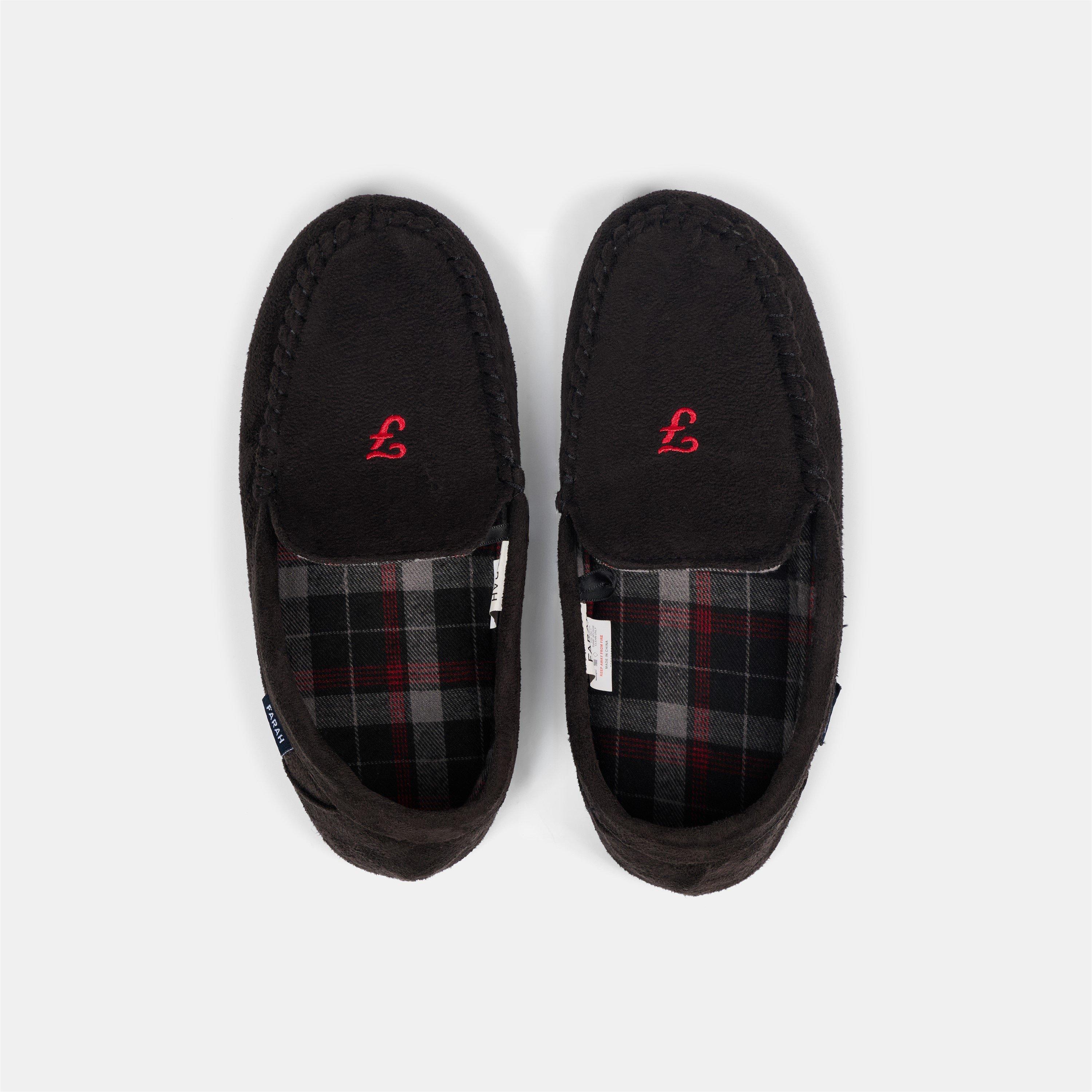 Farah Men's Nicken Slippers - Black - 9-10