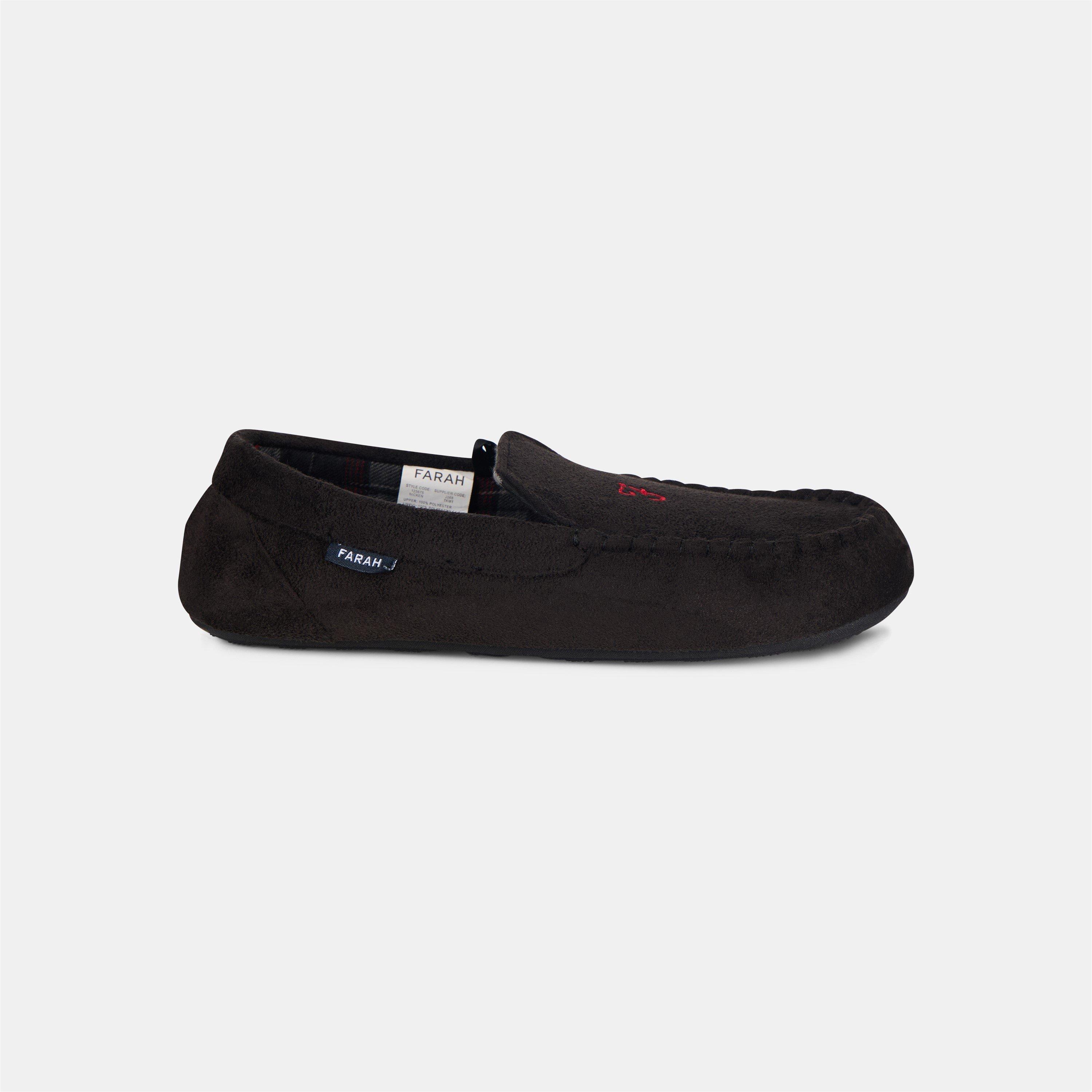 Black - Farah - Nicken Slippers Sn99 - 4