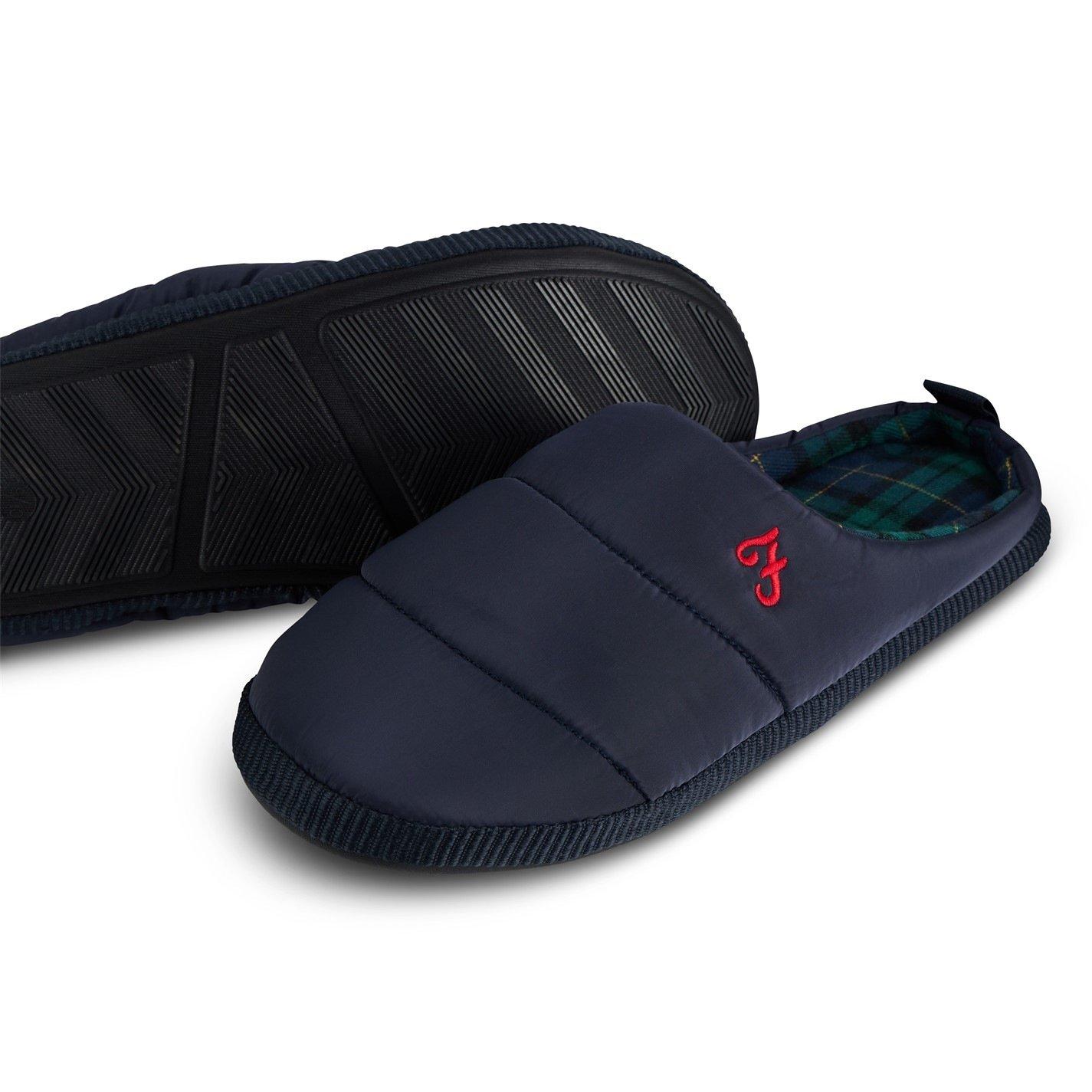 Farah Men's Slippers- Tommer - Navy - 9-10