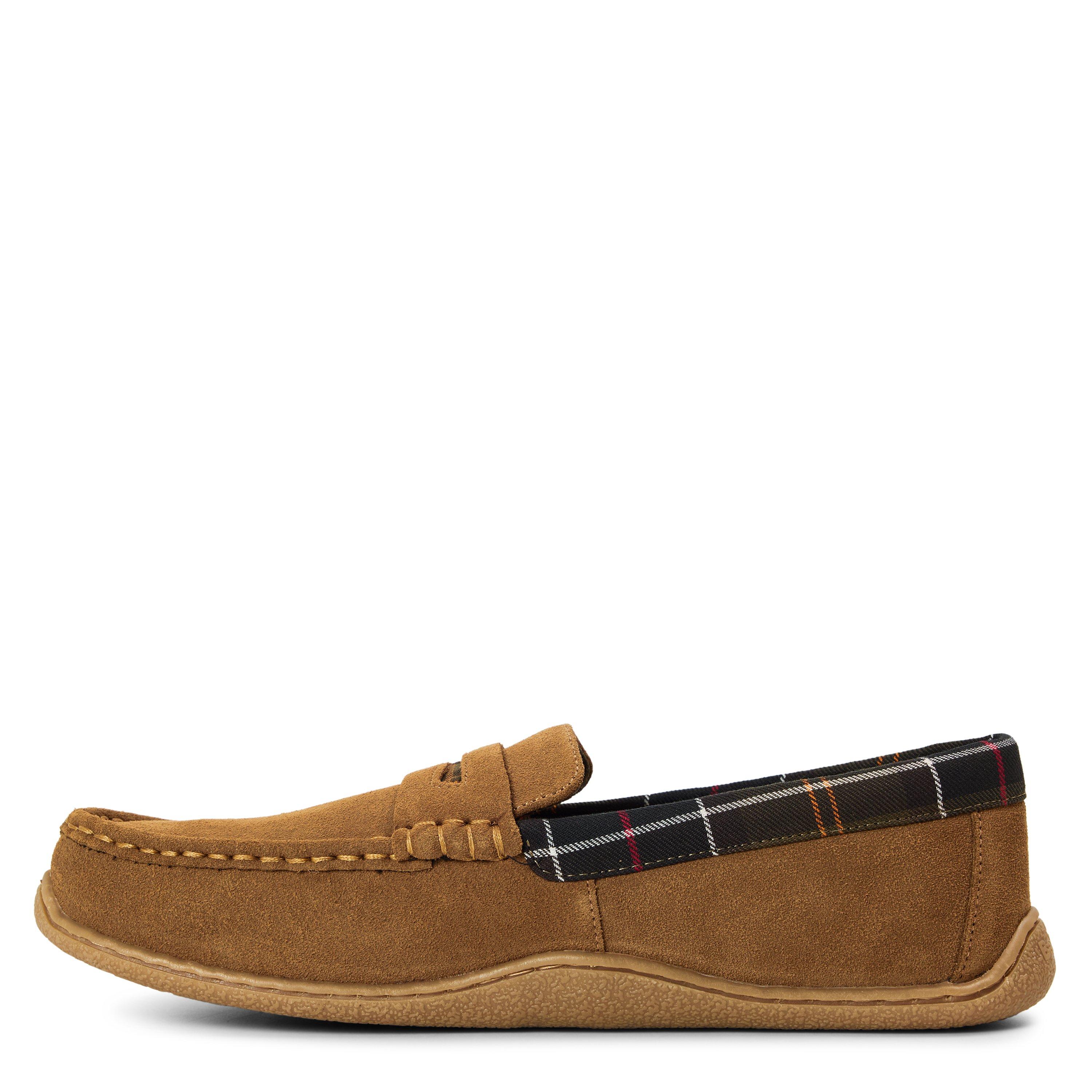 Camel Suede - Barbour - Men's Albert Slip Suede Moccasin Slippers - 2