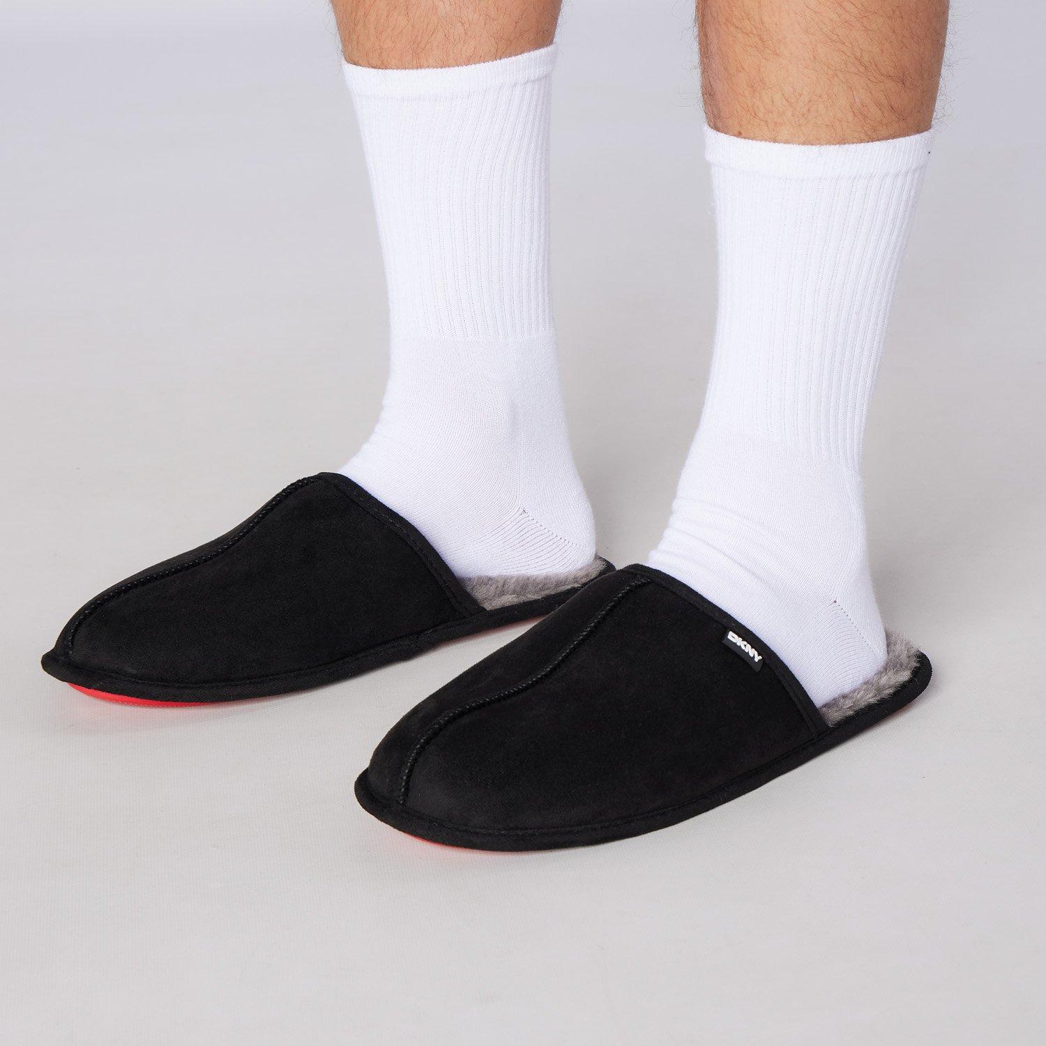 Schwarz/Grau - DKNY - Mens Slippers Castor - 5