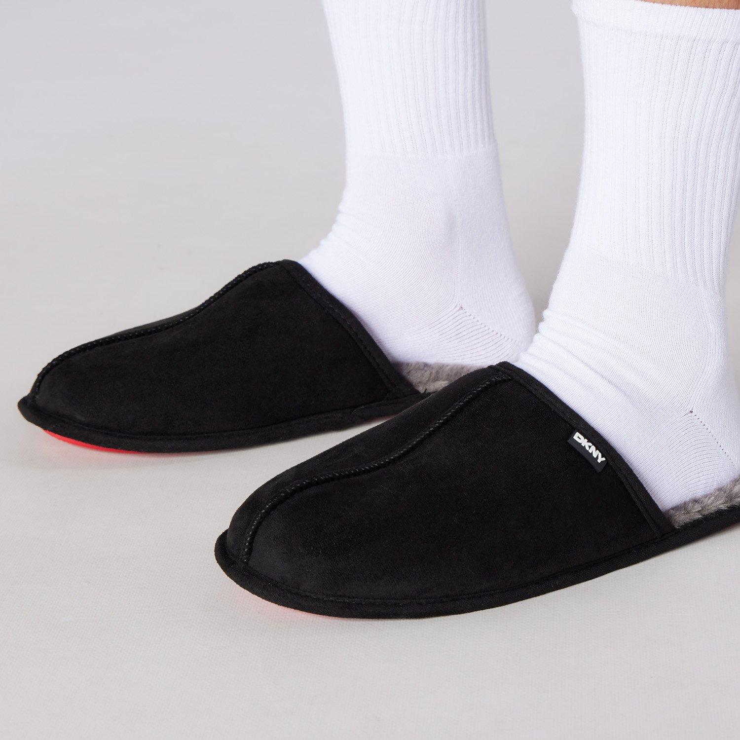 Schwarz/Grau - DKNY - Mens Slippers Castor - 6