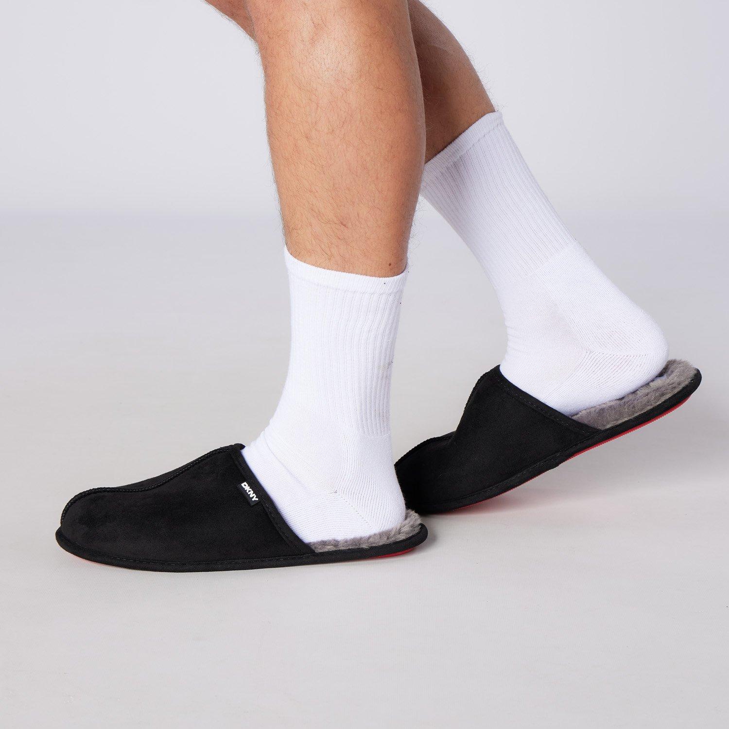 Schwarz/Grau - DKNY - Mens Slippers Castor - 7