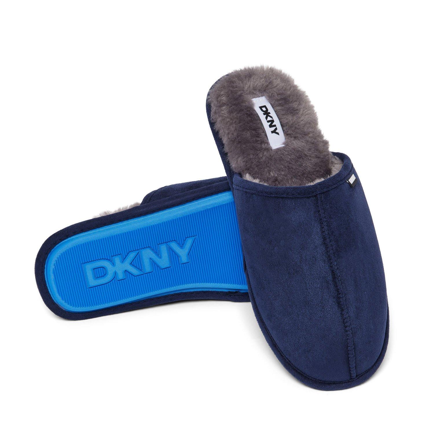 Blue/Grey - DKNY - Mens Slippers Castor - 4